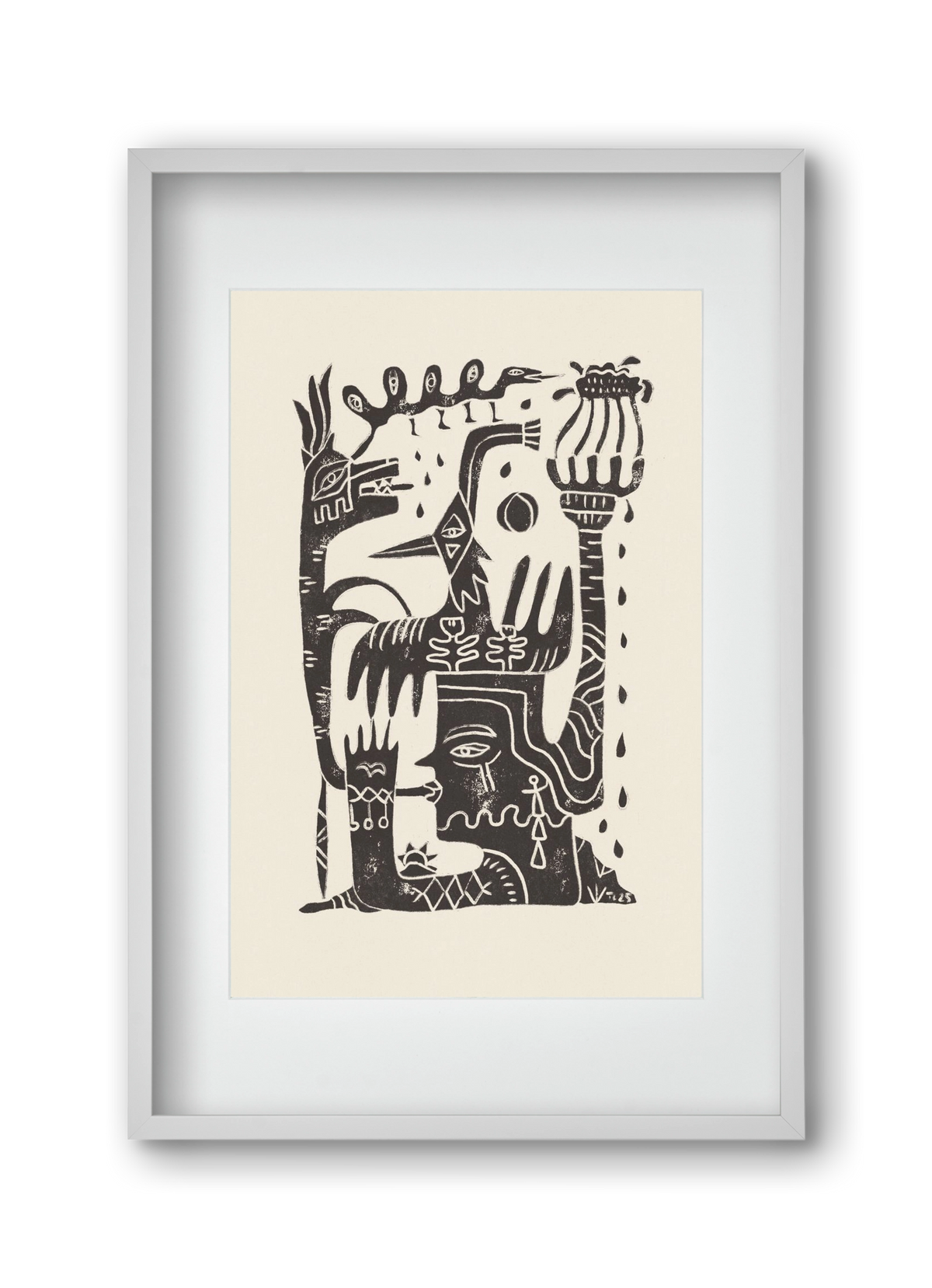 Lunar Eclipse, 30x45 cm (20x30 cm), Fehér keret, paszpartuval