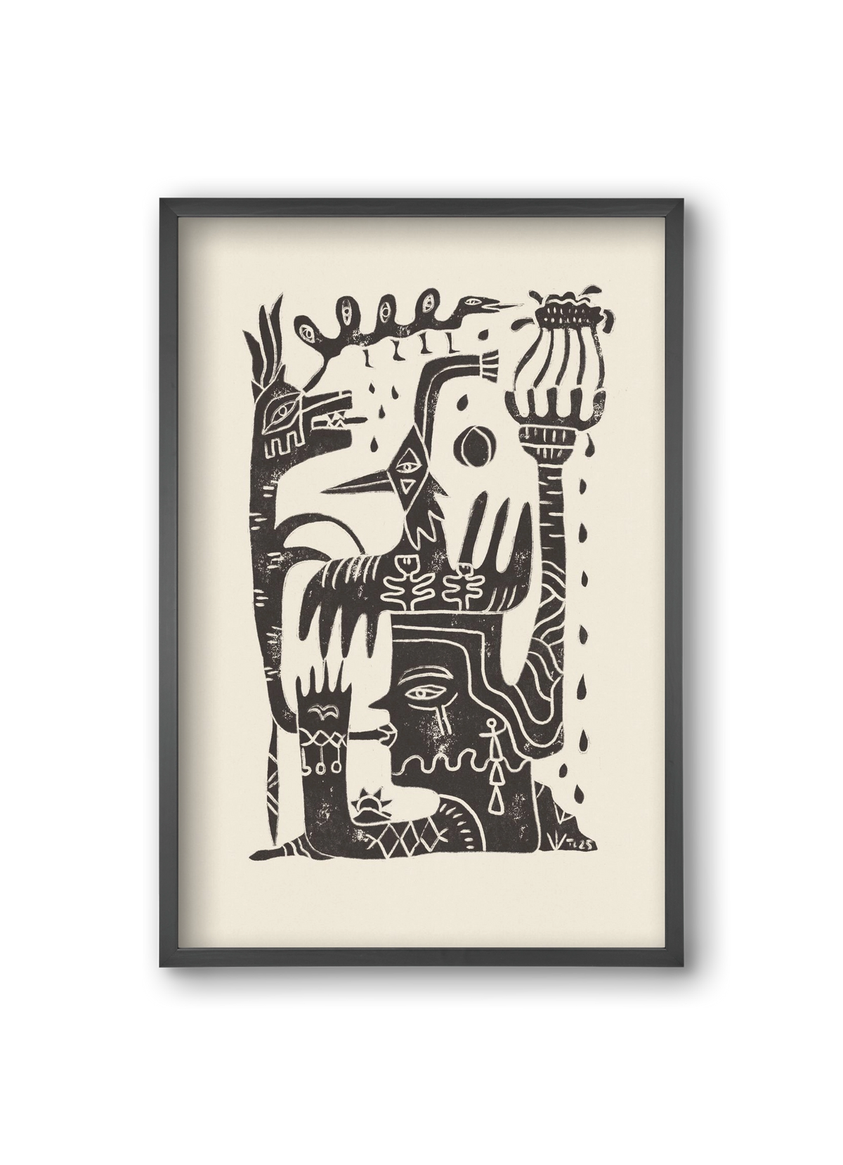 Lunar Eclipse, 20x30 cm (20x30 cm), Fekete keret