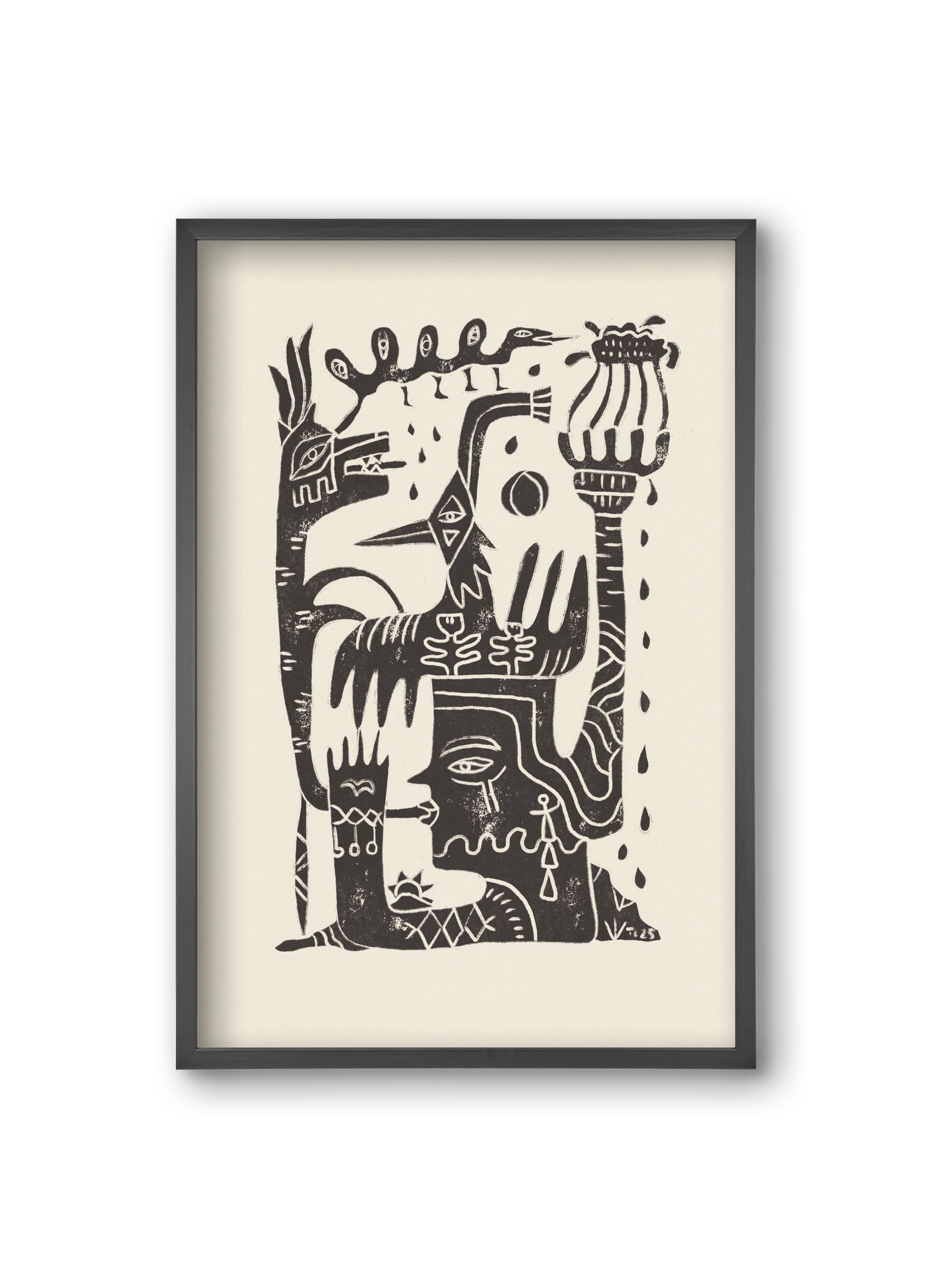 Lunar Eclipse, 20x30 cm (20x30 cm), Fekete keret