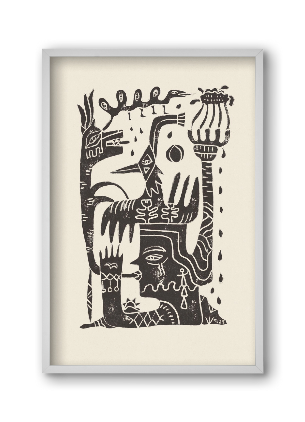 Lunar Eclipse, 30x45 cm (30x45 cm), Fehér keret