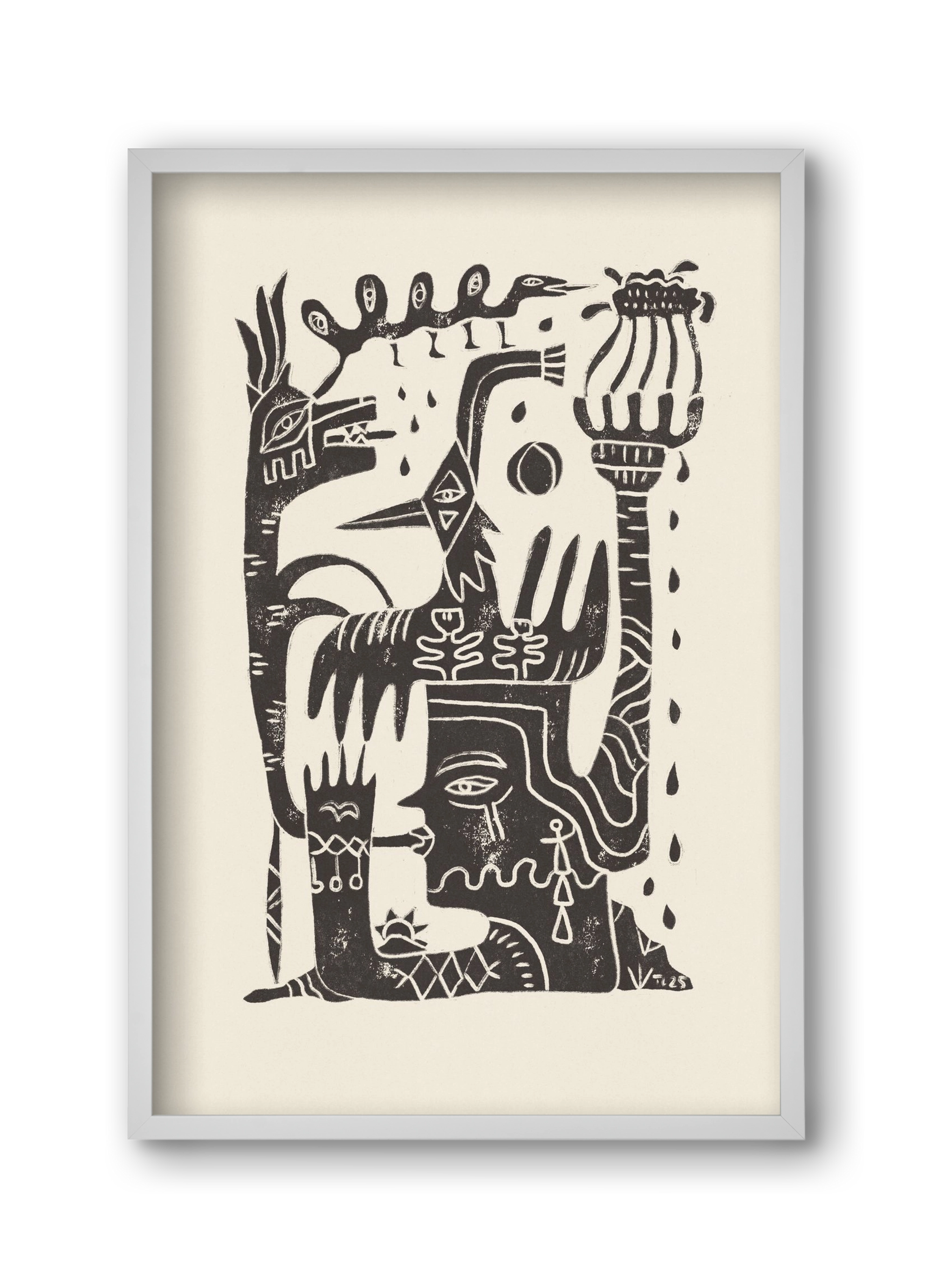 Lunar Eclipse, 30x45 cm (30x45 cm), Fehér keret