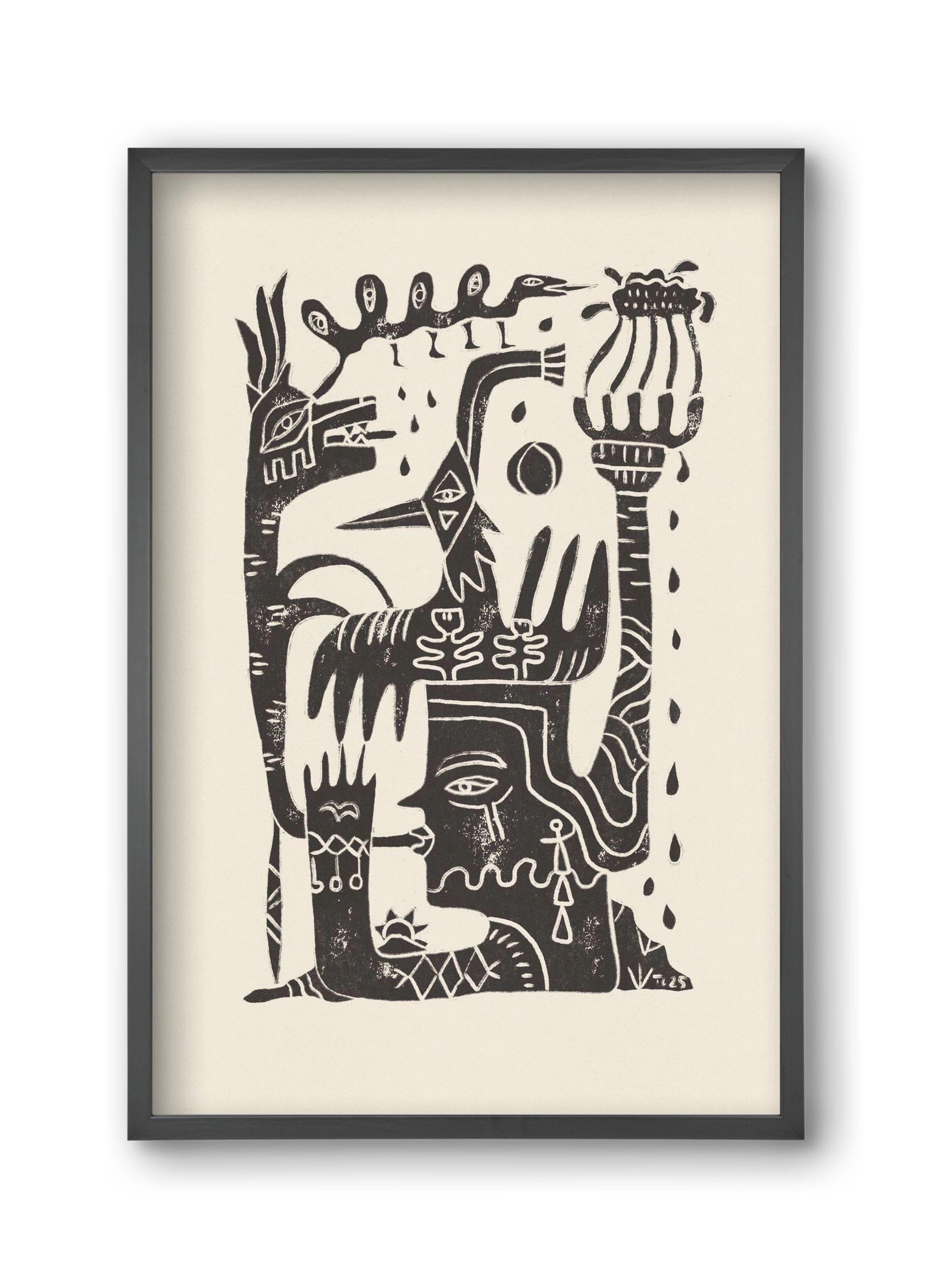 Lunar Eclipse, 30x45 cm (30x45 cm), Fekete keret