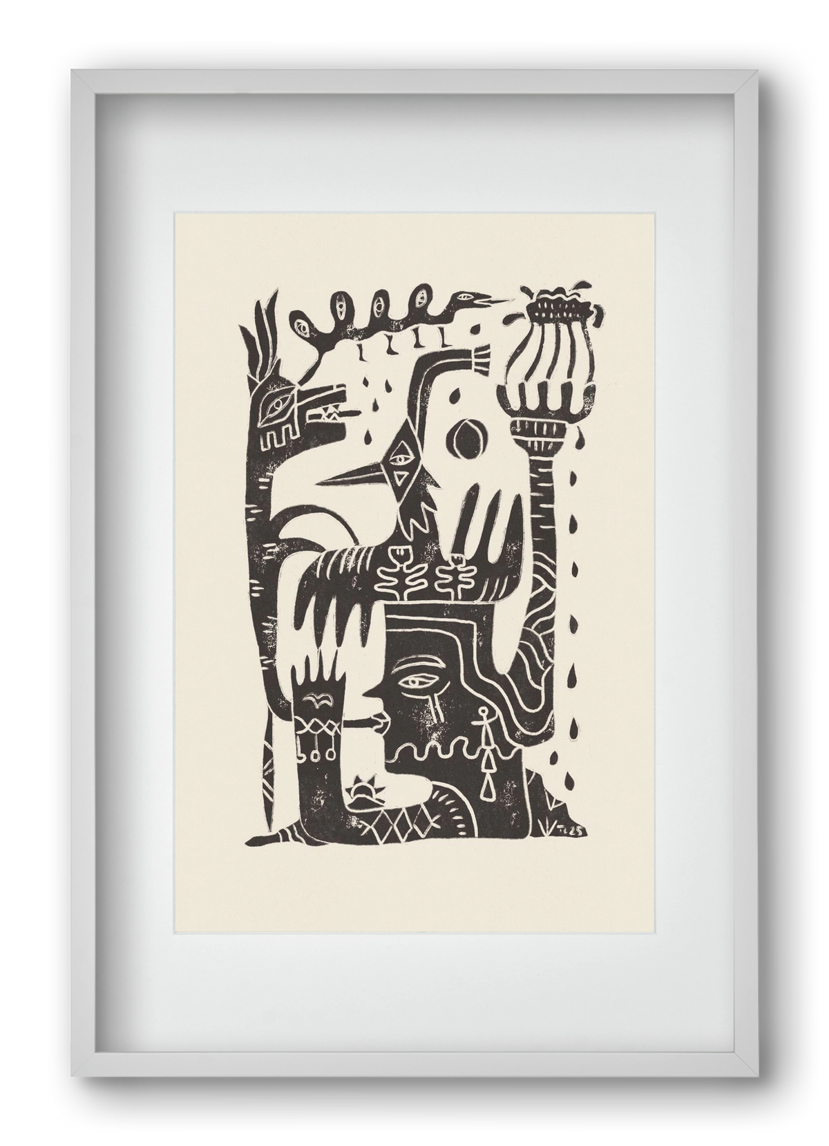 Lunar Eclipse, 40x60 cm (30x45 cm), Fehér keret, paszpartuval