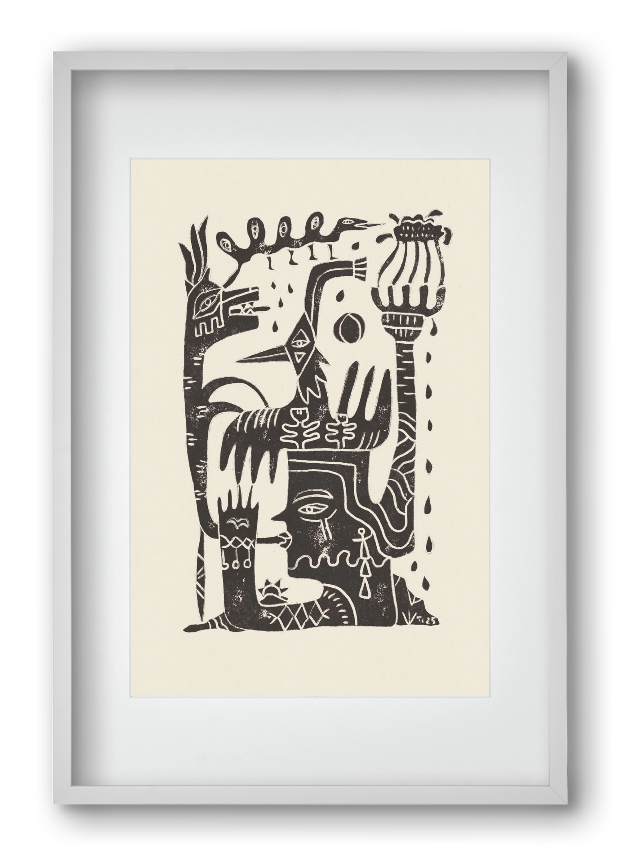 Lunar Eclipse, 40x60 cm (30x45 cm), Fehér keret, paszpartuval