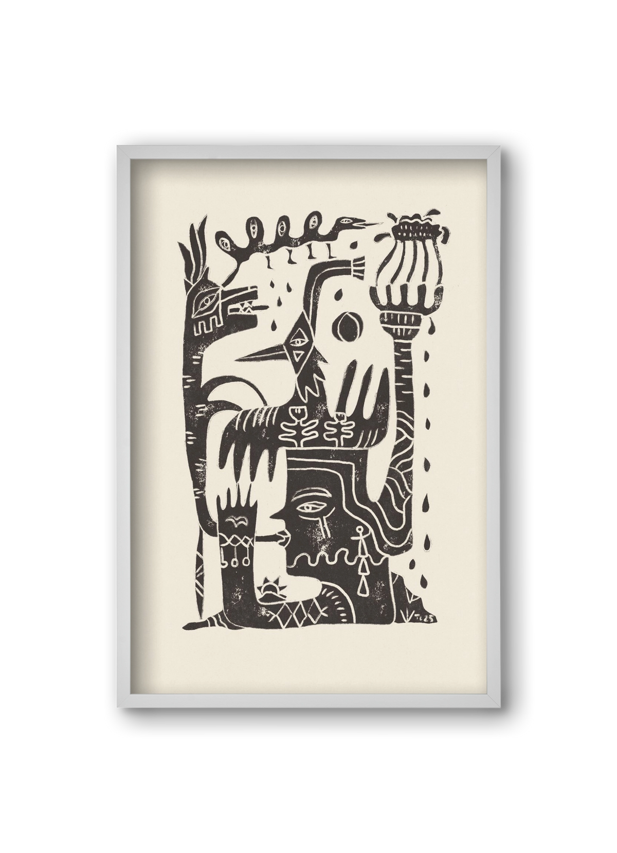 Lunar Eclipse, 20x30 cm (20x30 cm), Fehér keret