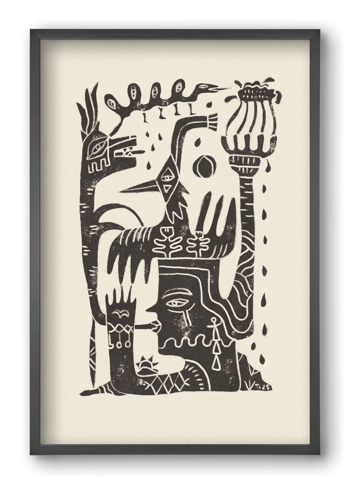 Lunar Eclipse, 40x60 cm (40x60 cm), Fekete keret