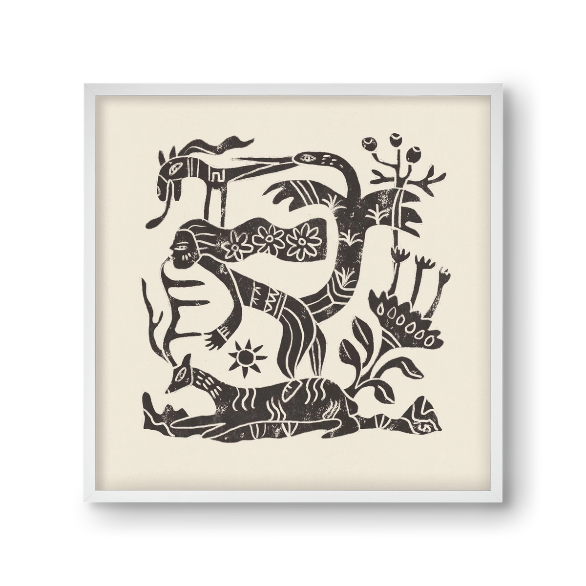 September Ride, 30x30 cm (30x30 cm), Fehér keret