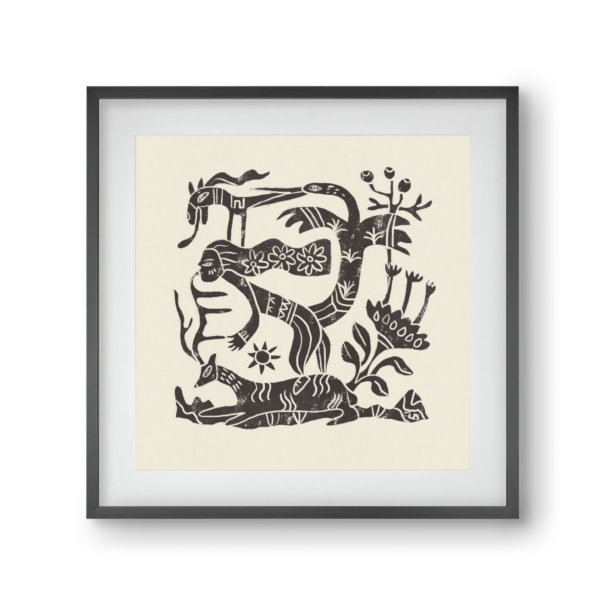 September Ride, 30x30 cm (20x20 cm), Fekete keret, paszpartuval