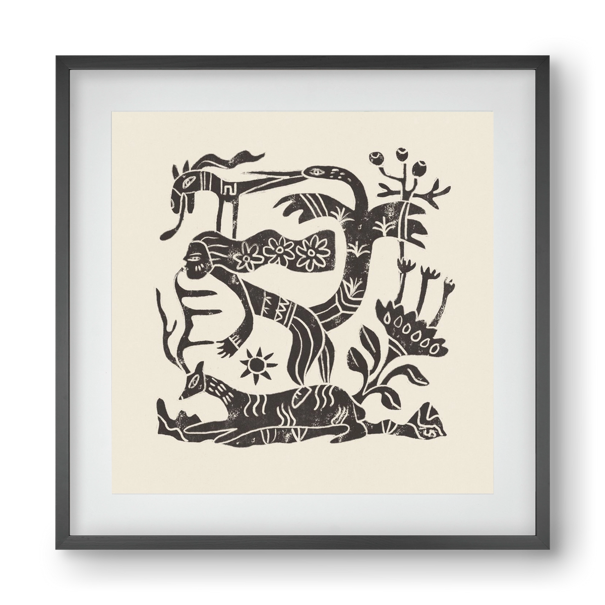 September Ride, 40x40 cm (30x30 cm), Fekete keret, paszpartuval