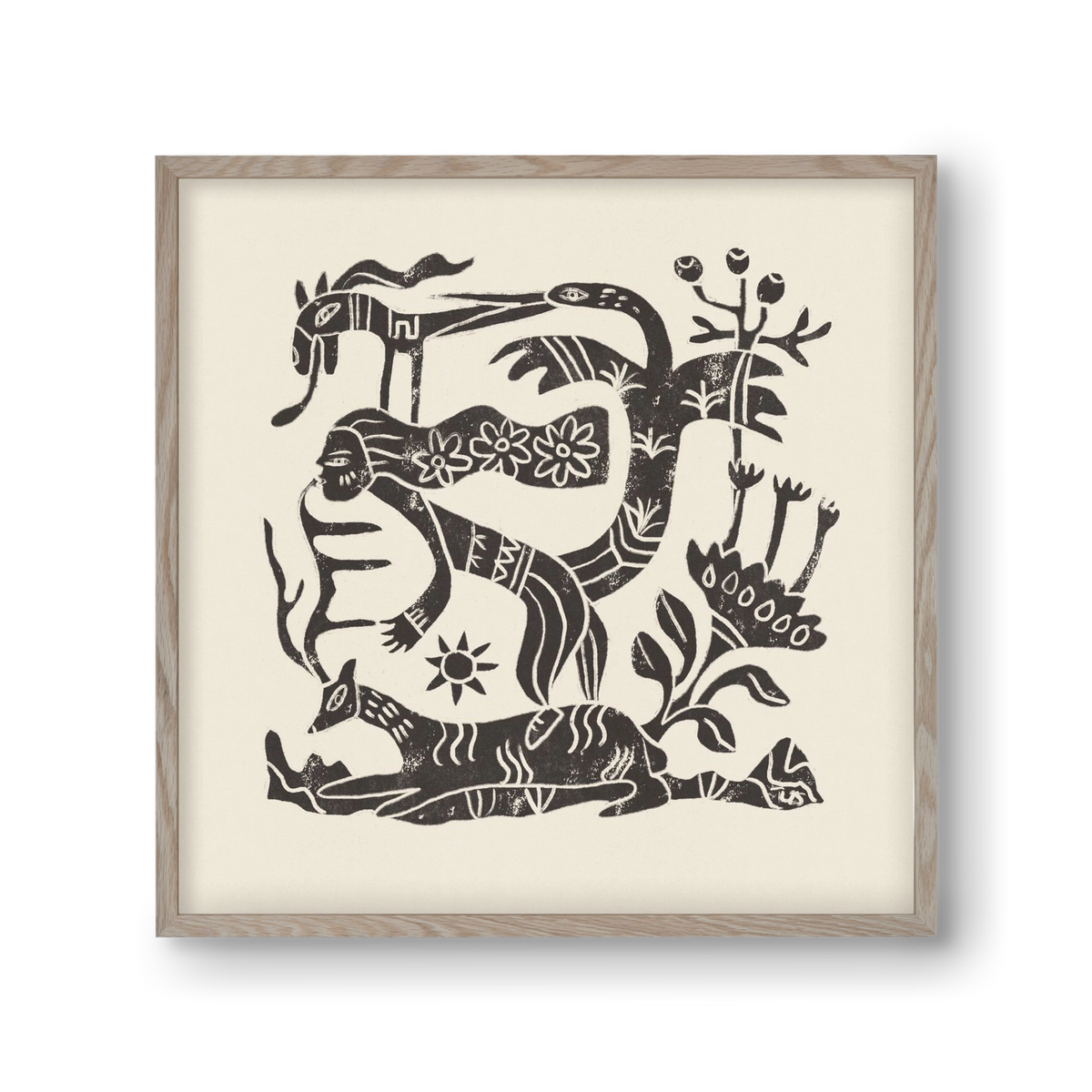 September Ride, 30x30 cm (30x30 cm), Tölgy keret