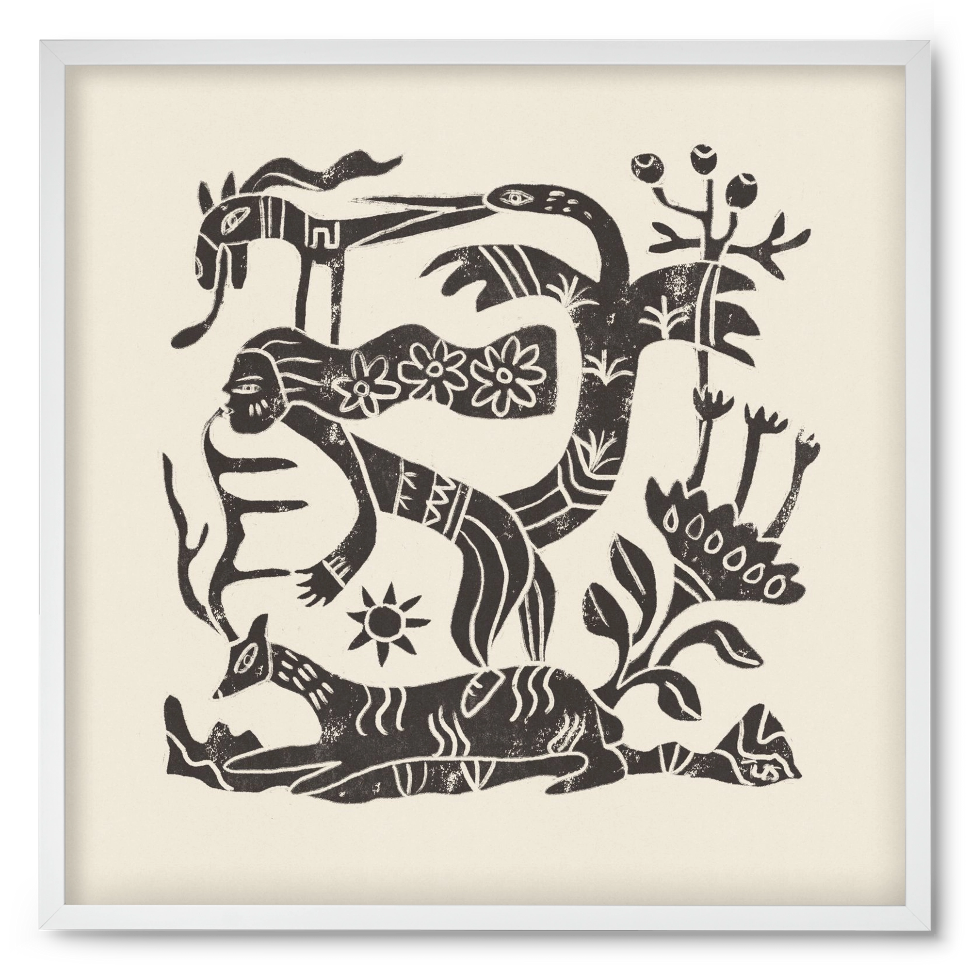 September Ride, 50x50 cm (50x50 cm), Fehér keret