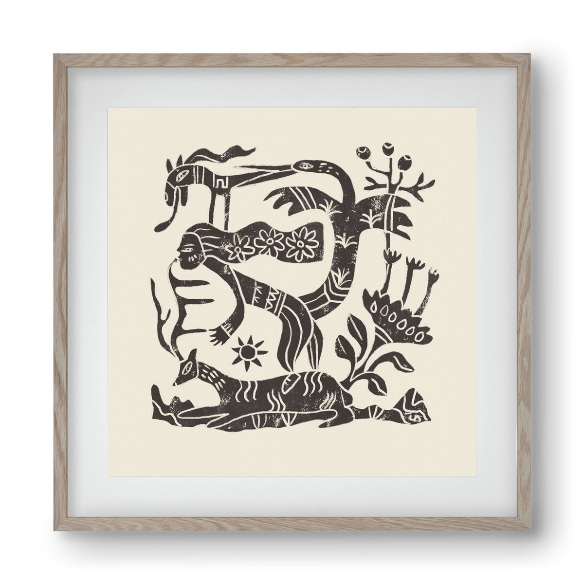 September Ride, 40x40 cm (30x30 cm), Tölgy keret, paszpartuval