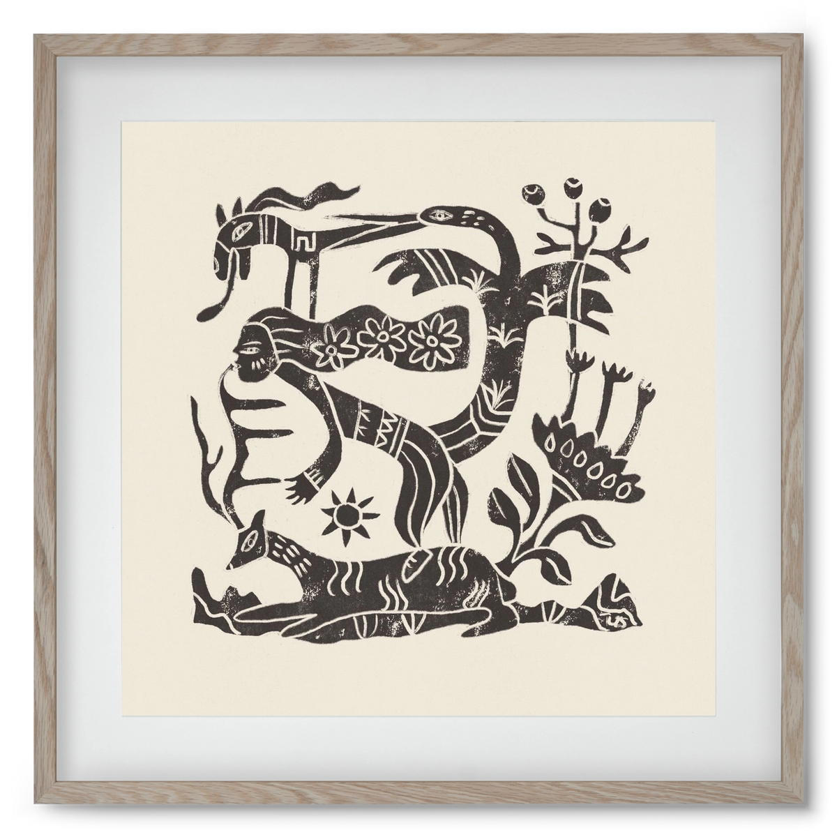 September Ride, 50x50 cm (40x40 cm), Tölgy keret, paszpartuval