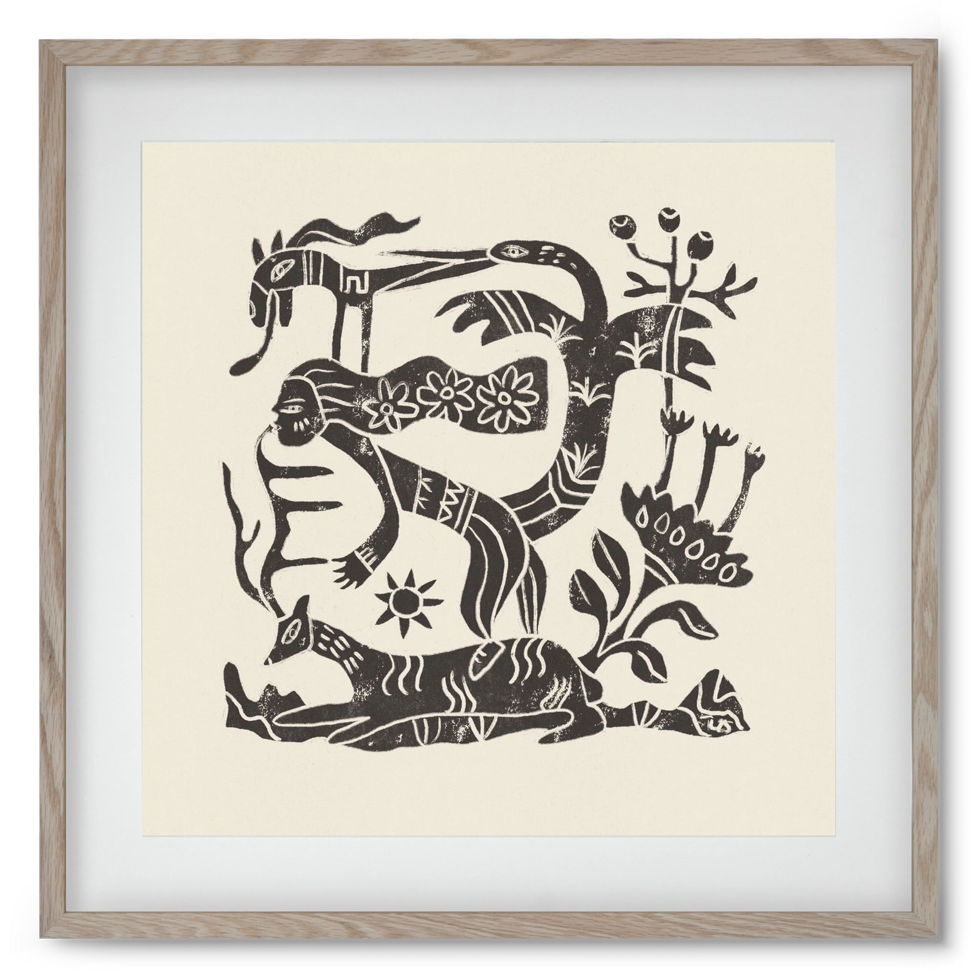 September Ride, 50x50 cm (40x40 cm), Tölgy keret, paszpartuval