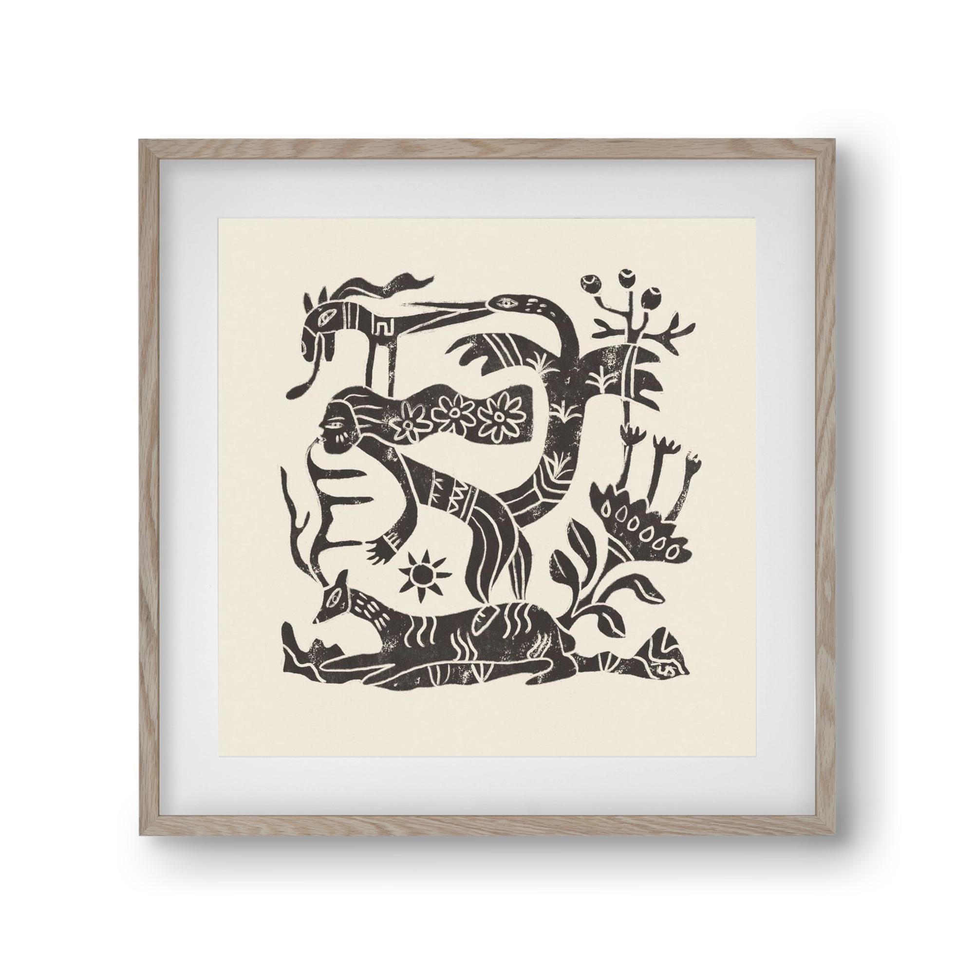 September Ride, 30x30 cm (20x20 cm), Tölgy keret, paszpartuval