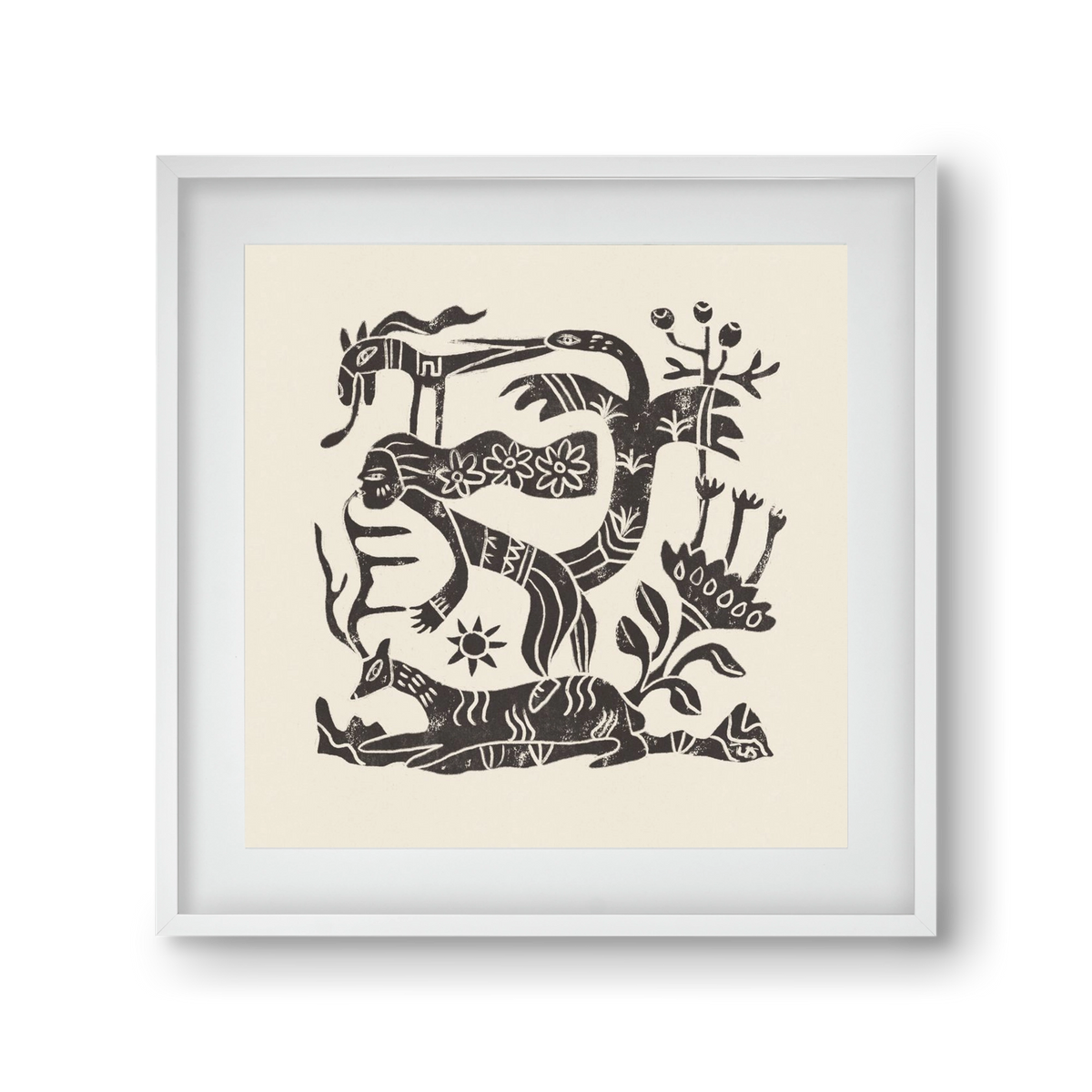 September Ride, 30x30 cm (20x20 cm), Fehér keret, paszpartuval