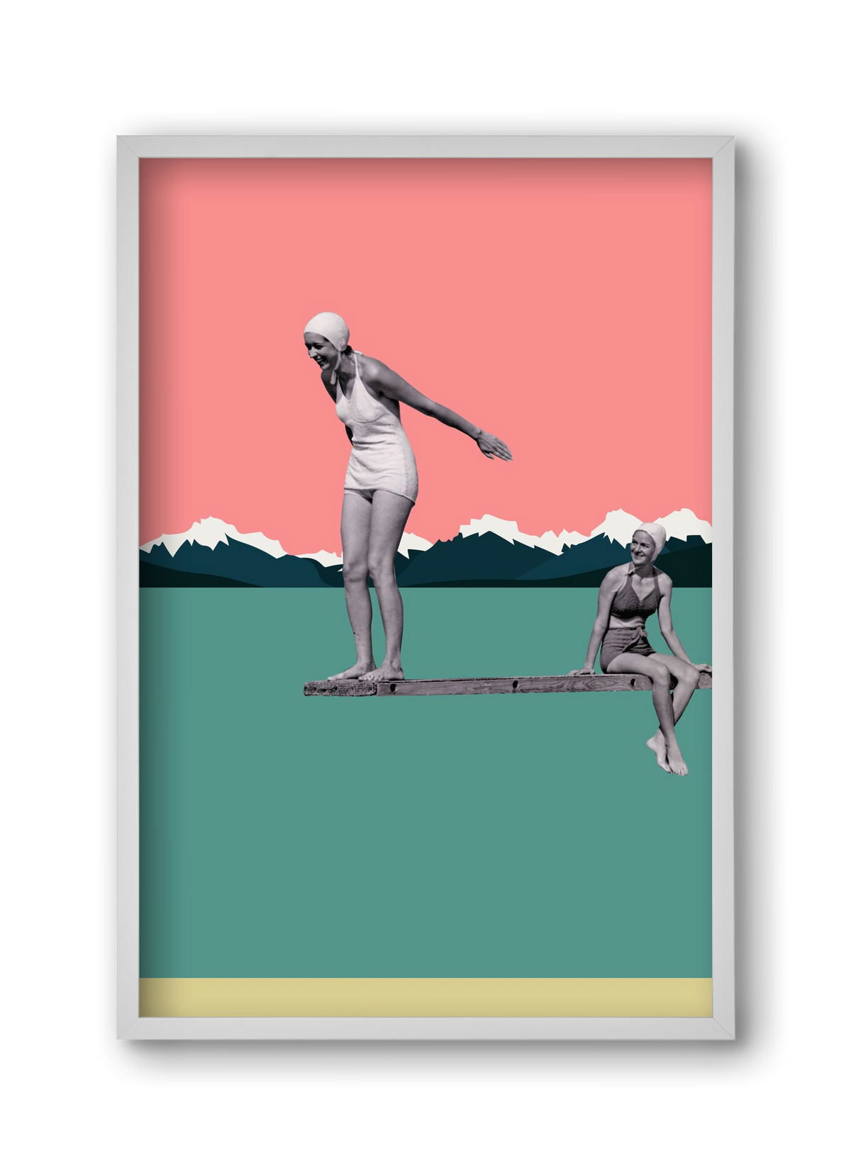 Holidays 2., 30x45 cm (30x45 cm), Fehér keret