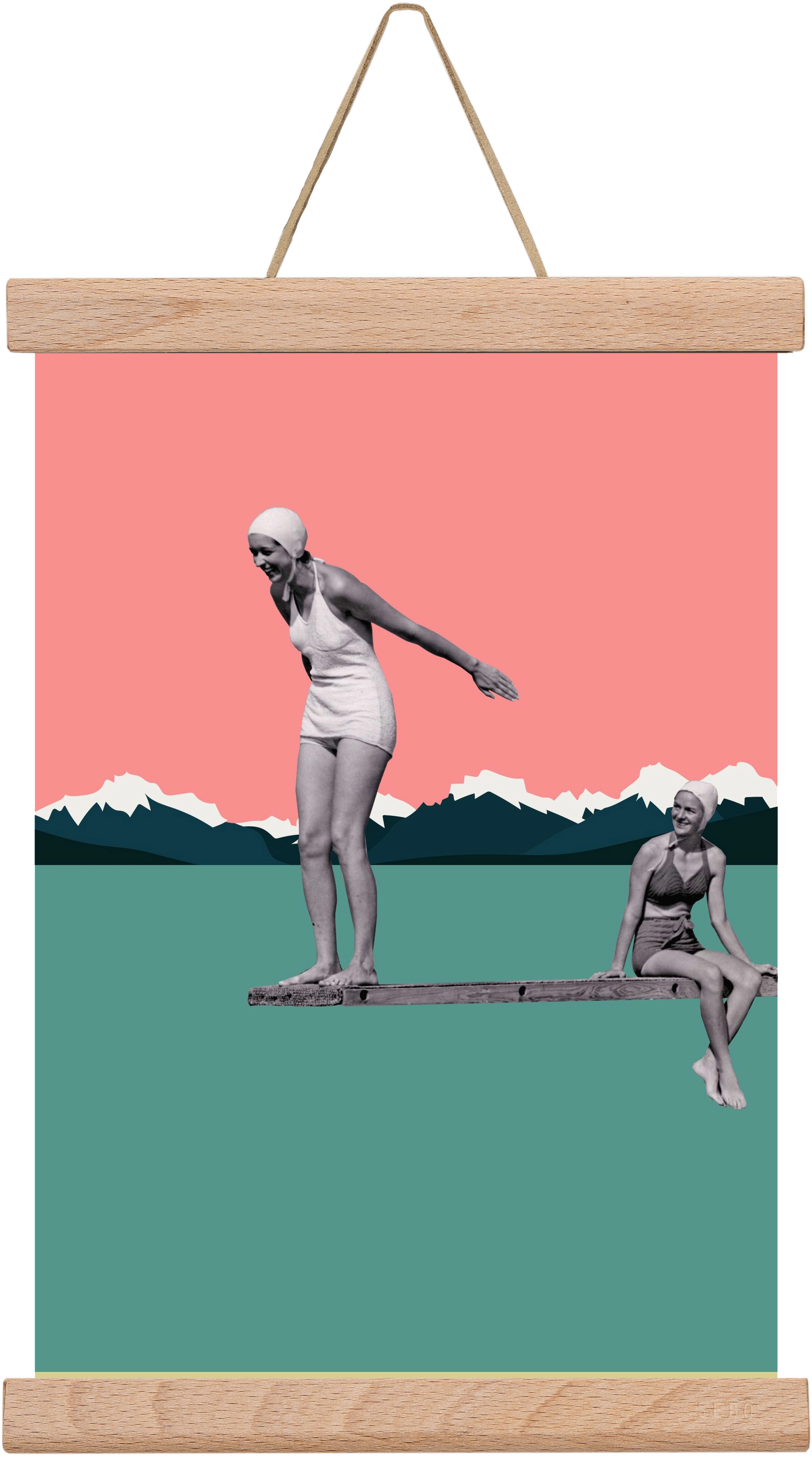 Holidays 2., 20x30 cm (20x30 cm), Tölgy akasztó