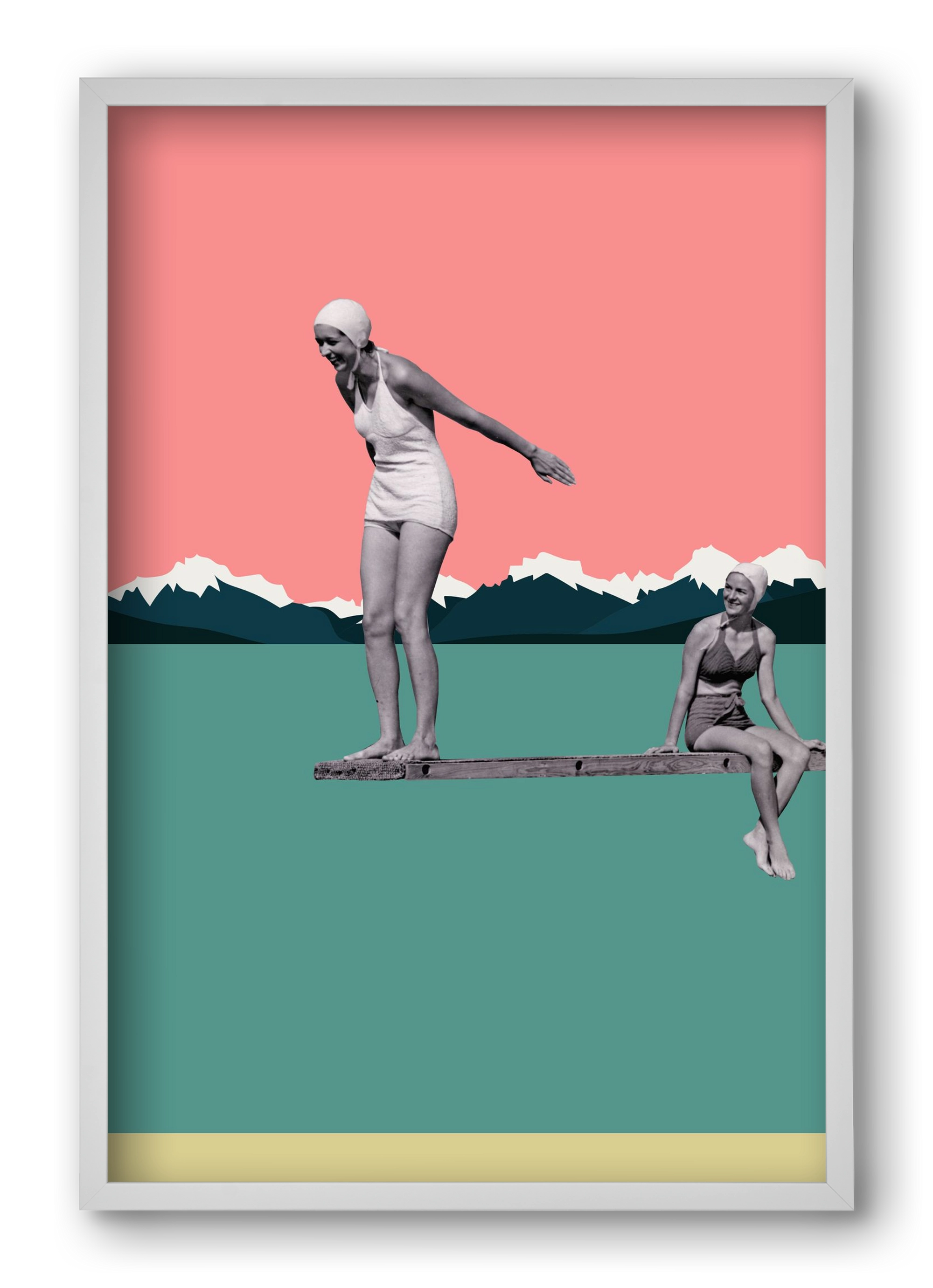 Holidays 2., 40x60 cm (40x60 cm), Fehér keret