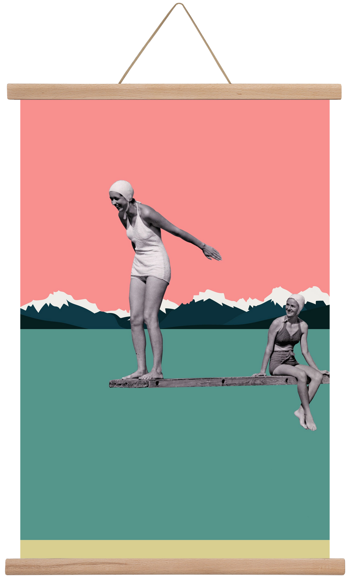 Holidays 2., 40x60 cm (40x60 cm), Tölgy akasztó