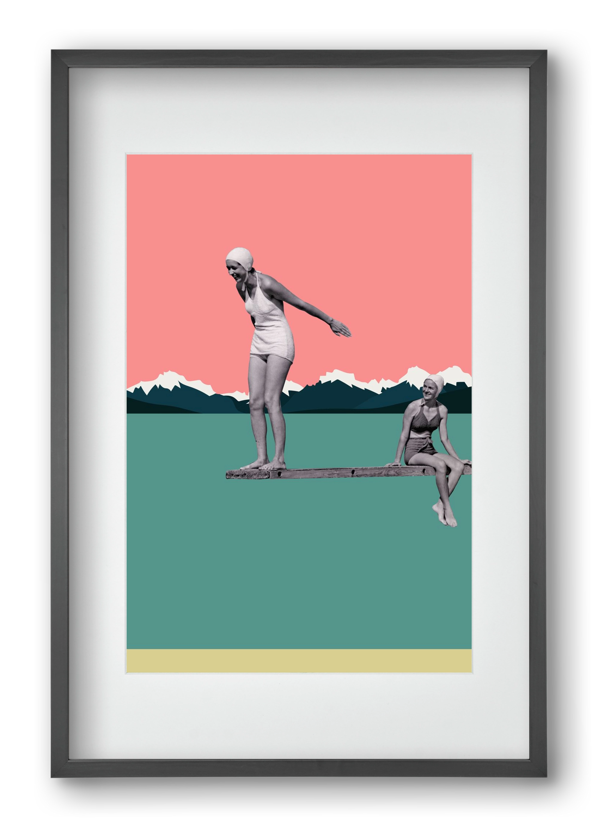 Holidays 2., 40x60 cm (30x45 cm), Fekete keret, paszpartuval