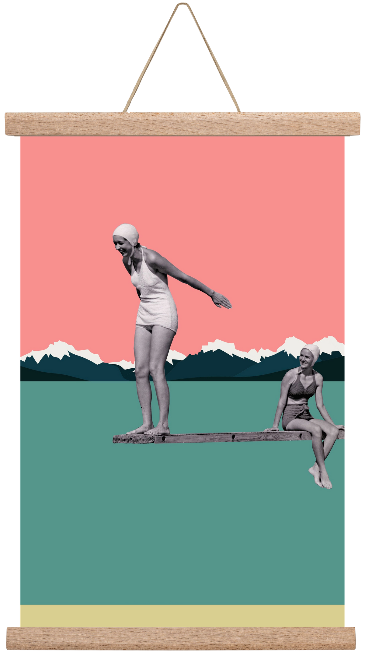 Holidays 2., 30x45 cm (30x45 cm), Tölgy akasztó