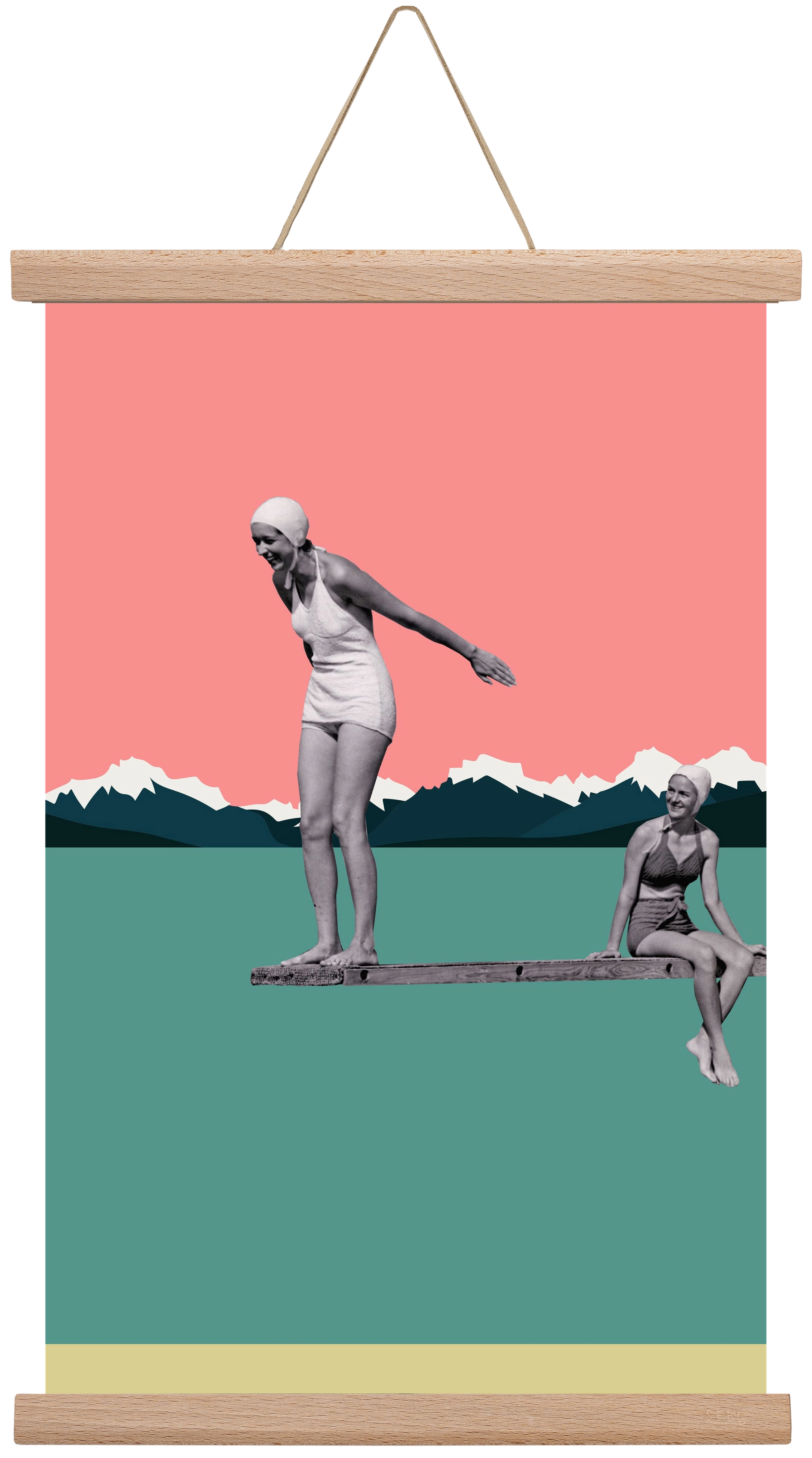 Holidays 2., 30x45 cm (30x45 cm), Tölgy akasztó