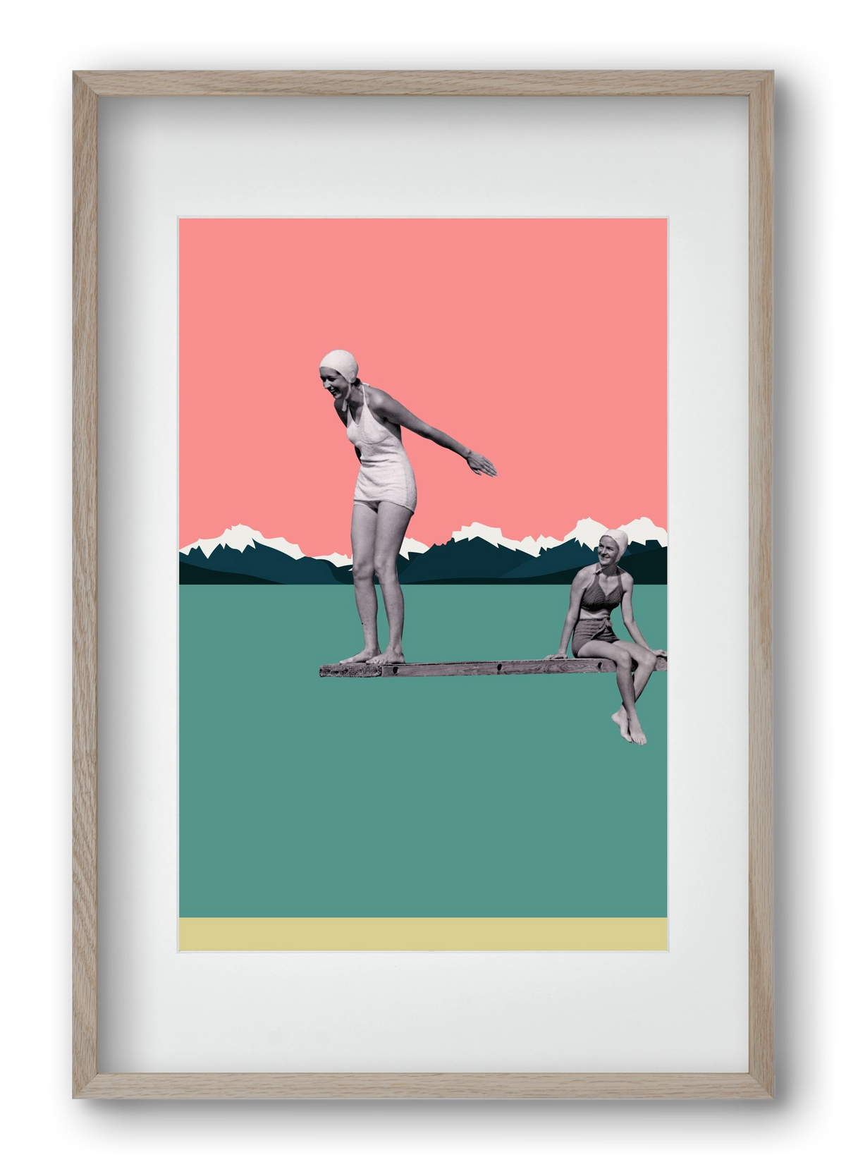 Holidays 2., 40x60 cm (30x45 cm), Tölgy keret, paszpartuval