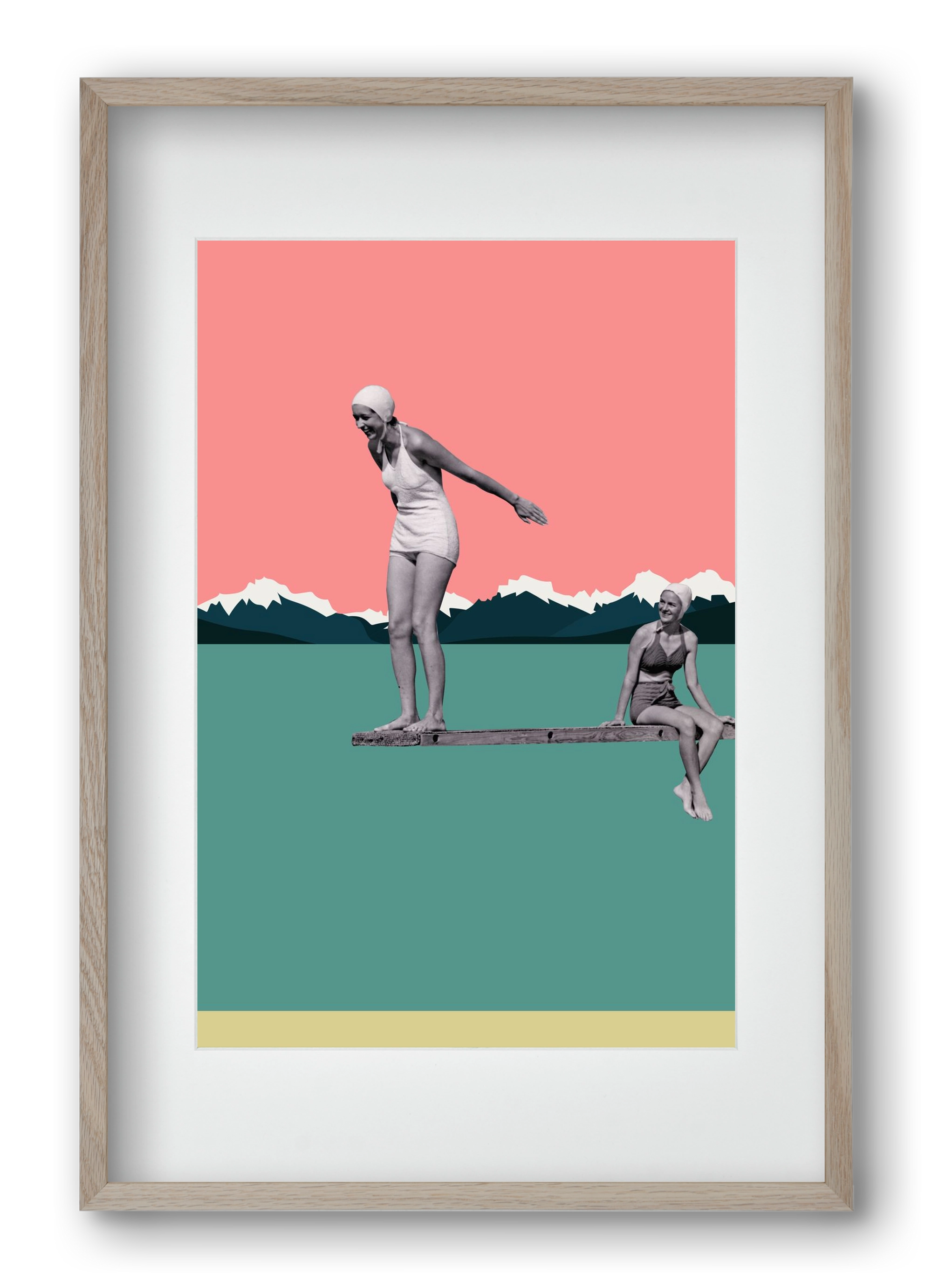 Holidays 2., 40x60 cm (30x45 cm), Tölgy keret, paszpartuval