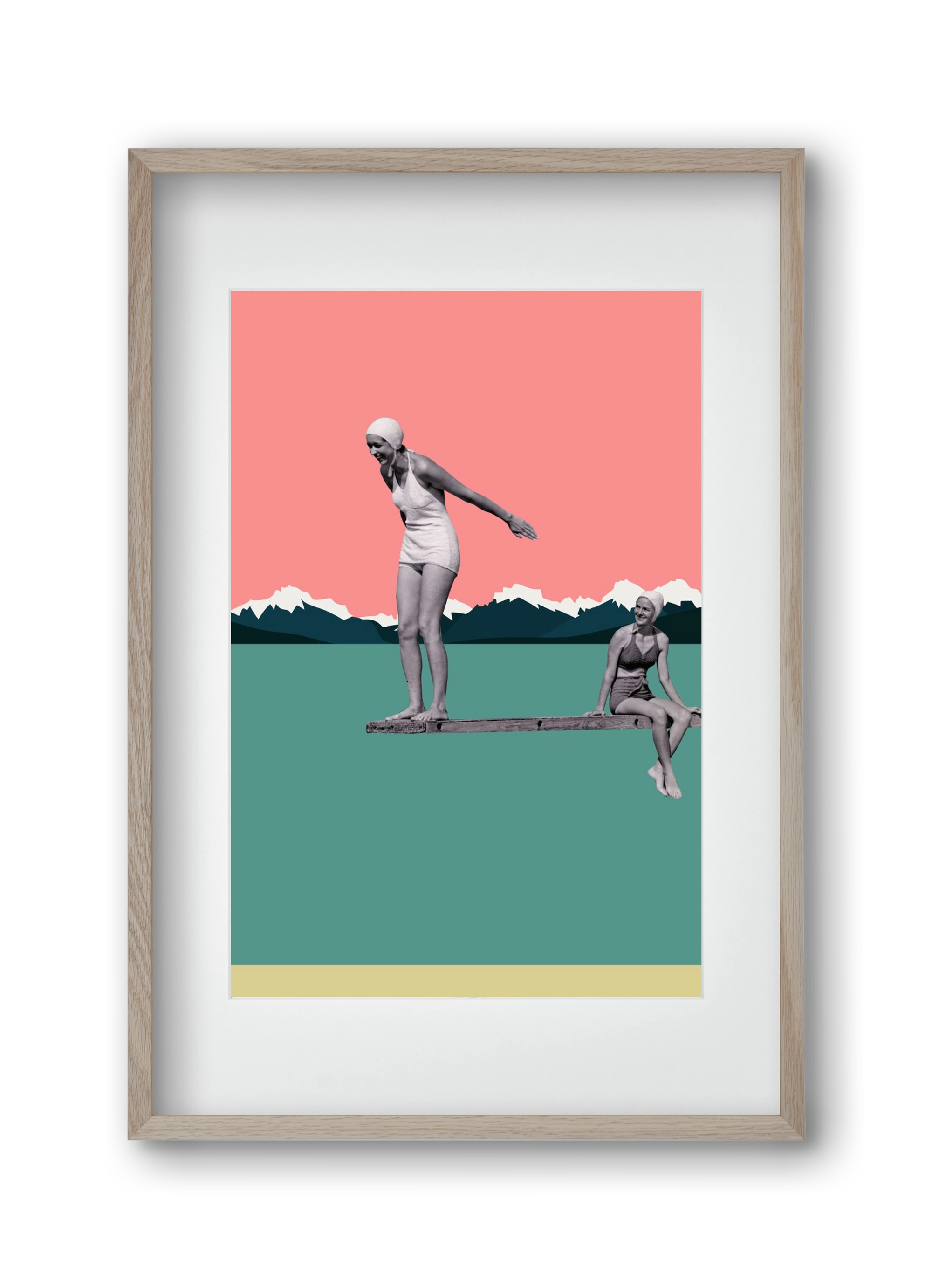 Holidays 2., 30x45 cm (20x30 cm), Tölgy keret, paszpartuval