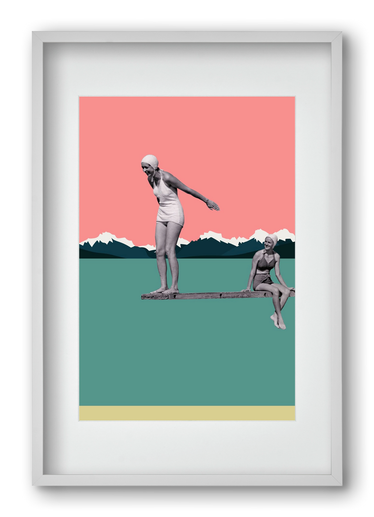 Holidays 2., 40x60 cm (30x45 cm), Fehér keret, paszpartuval