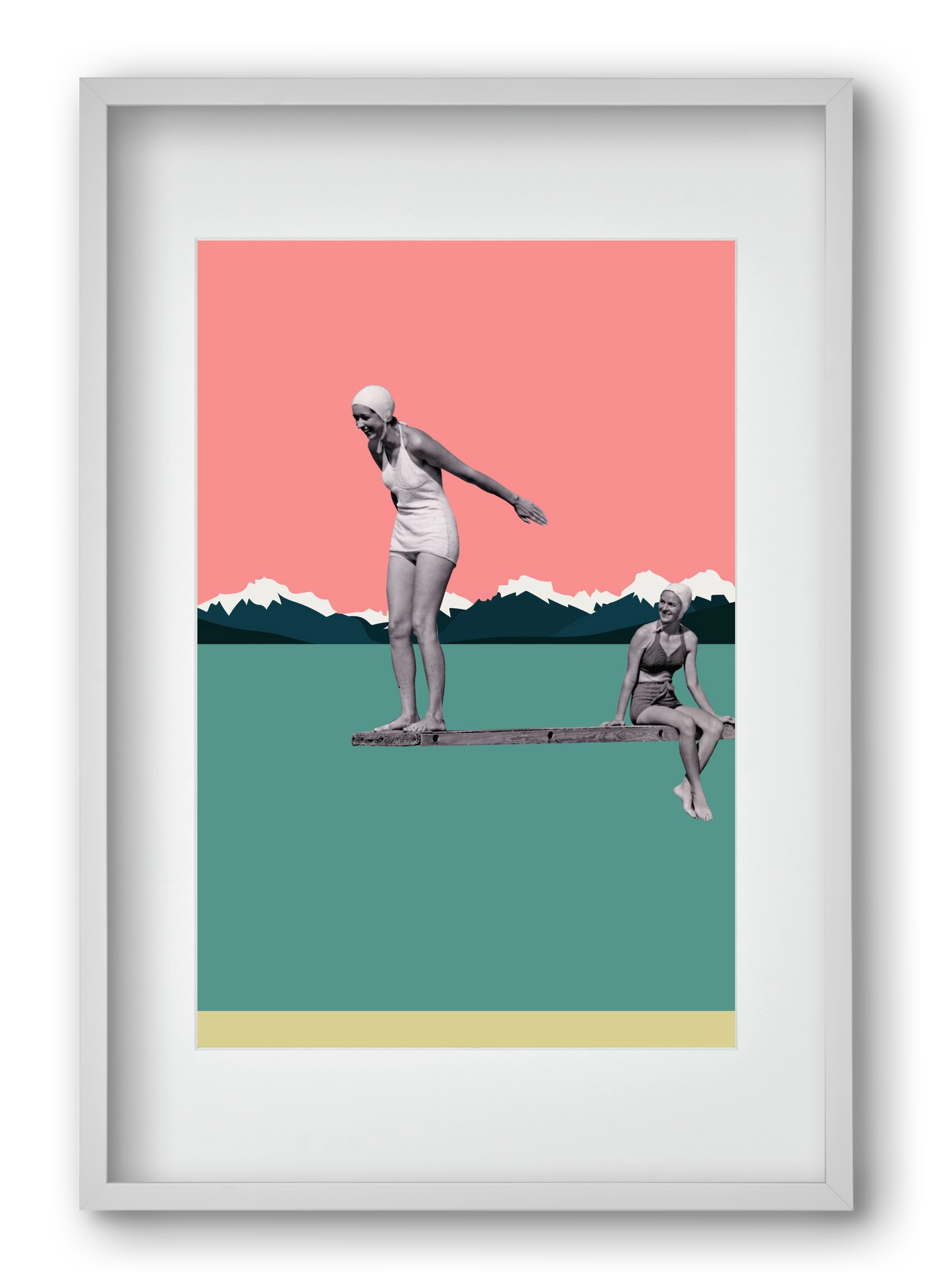 Holidays 2., 40x60 cm (30x45 cm), Fehér keret, paszpartuval