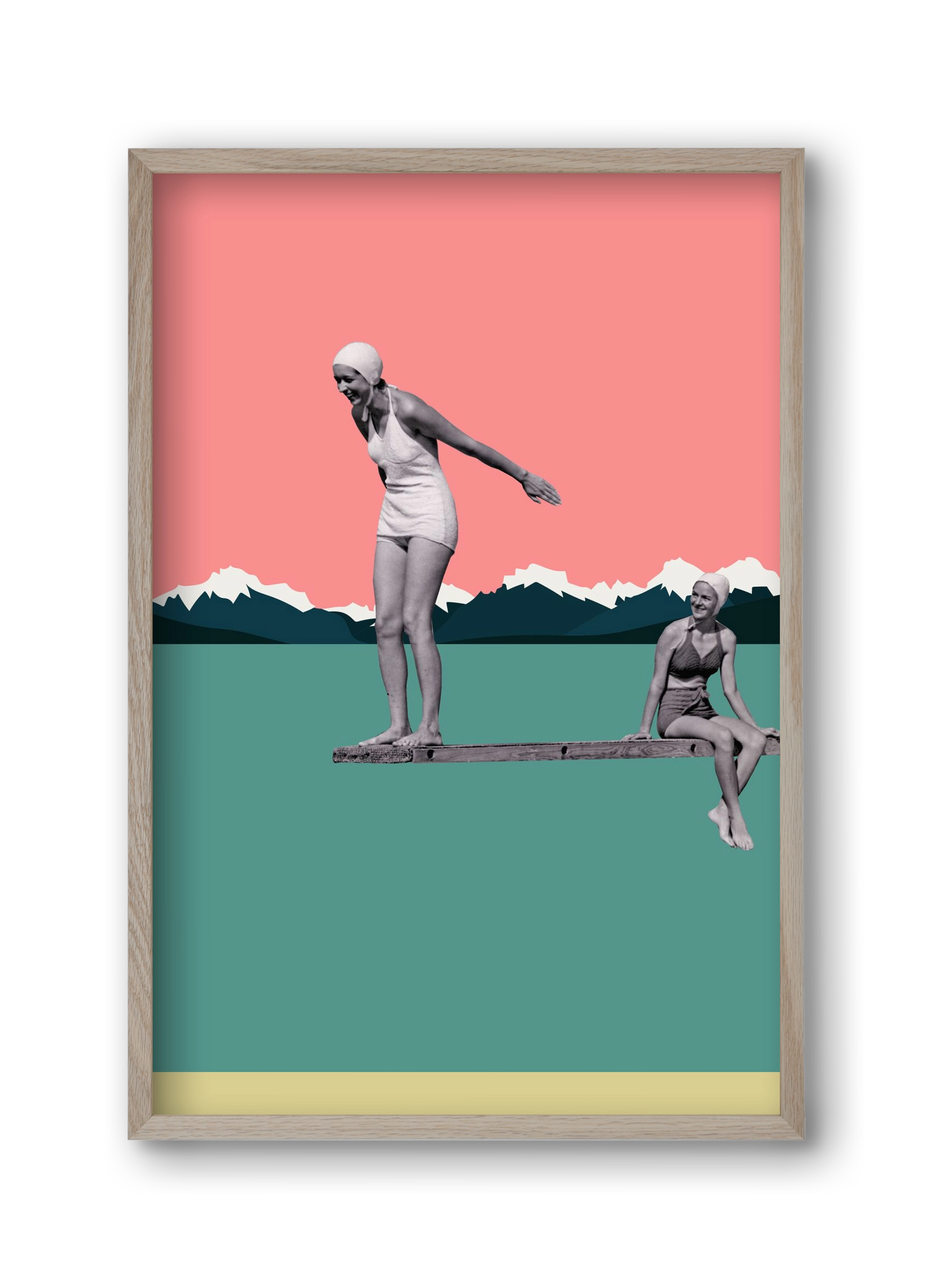 Holidays 2., 30x45 cm (30x45 cm), Tölgy keret