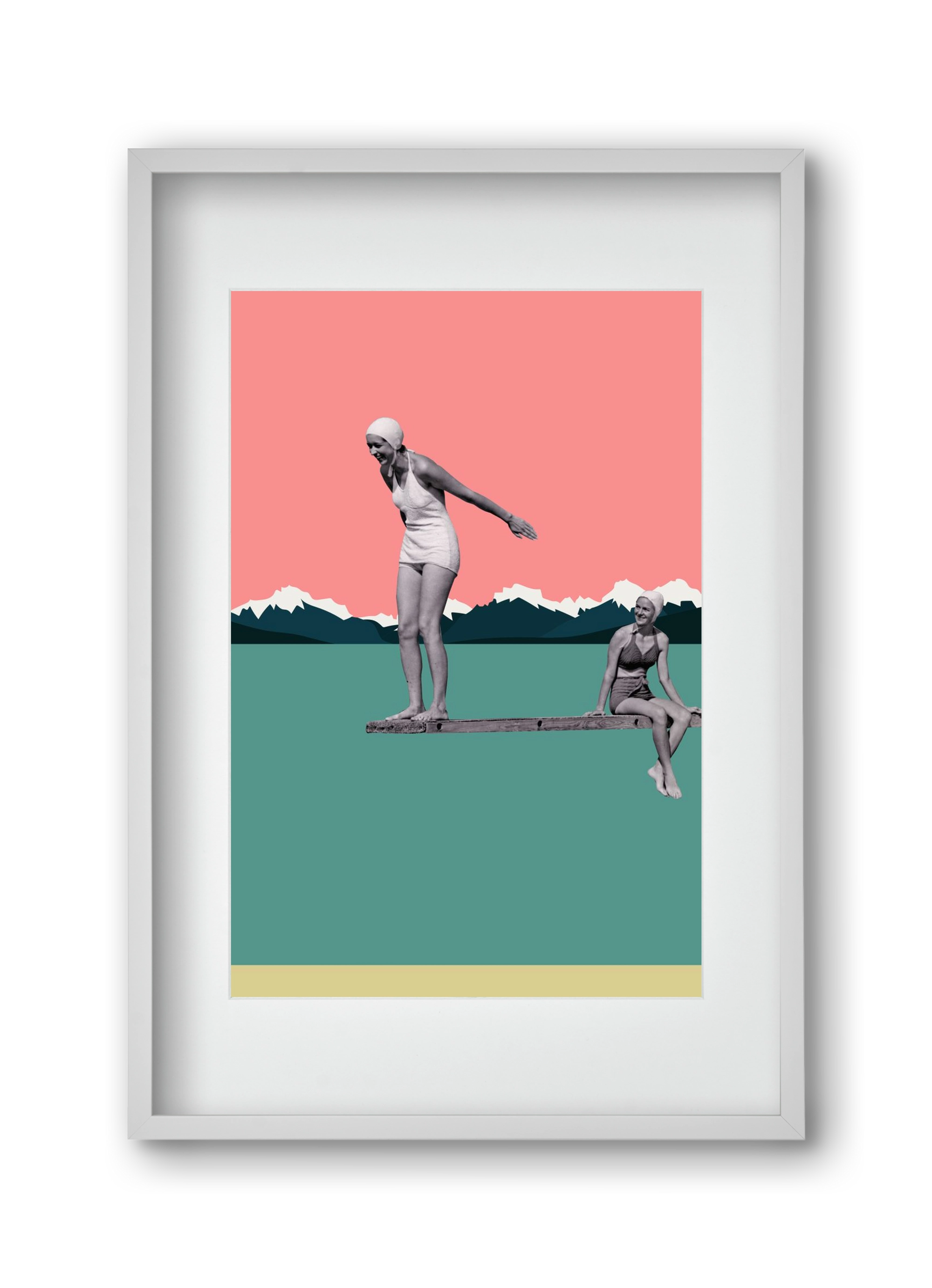 Holidays 2., 30x45 cm (20x30 cm), Fehér keret, paszpartuval