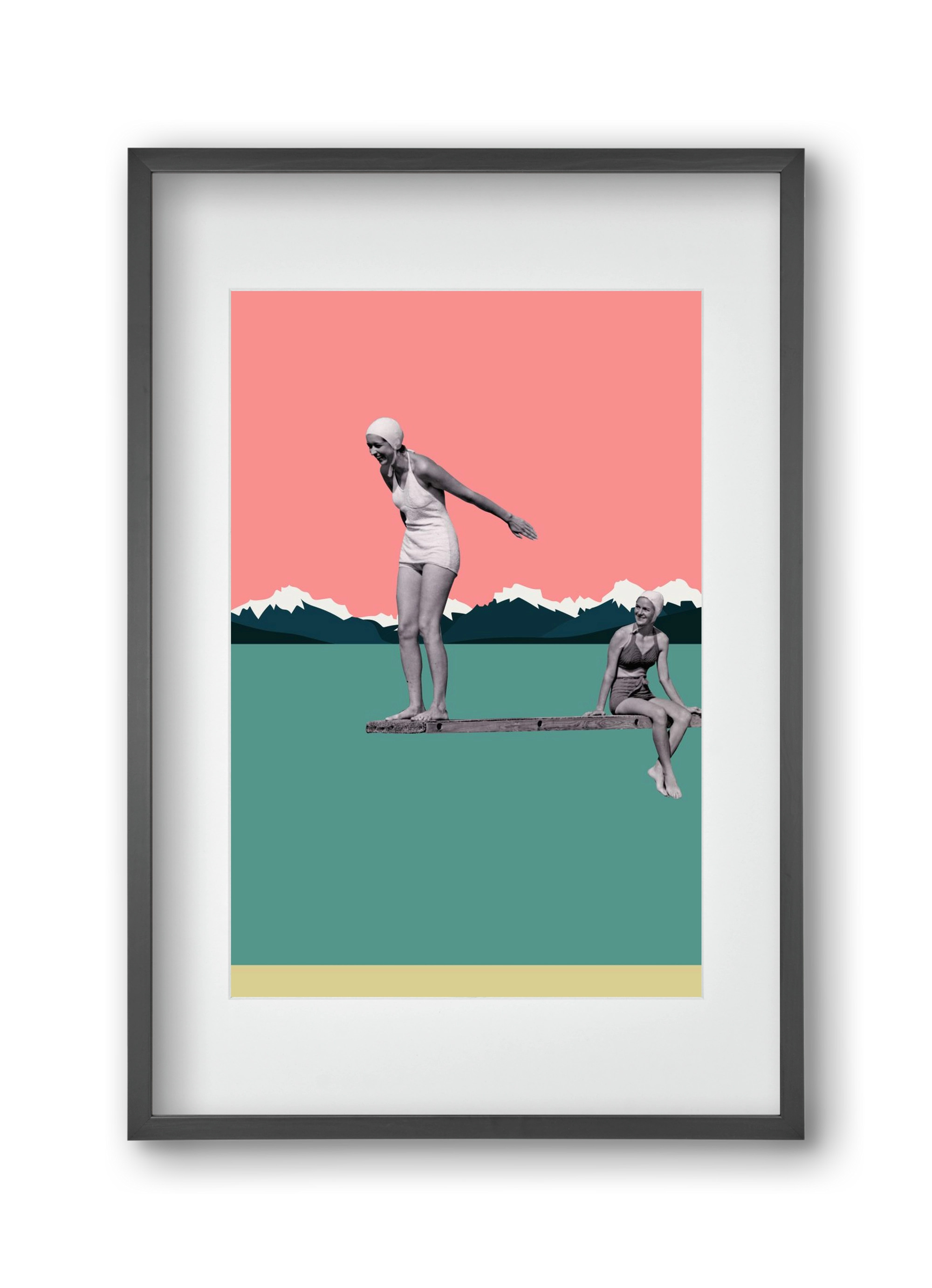 Holidays 2., 30x45 cm (20x30 cm), Fekete keret, paszpartuval