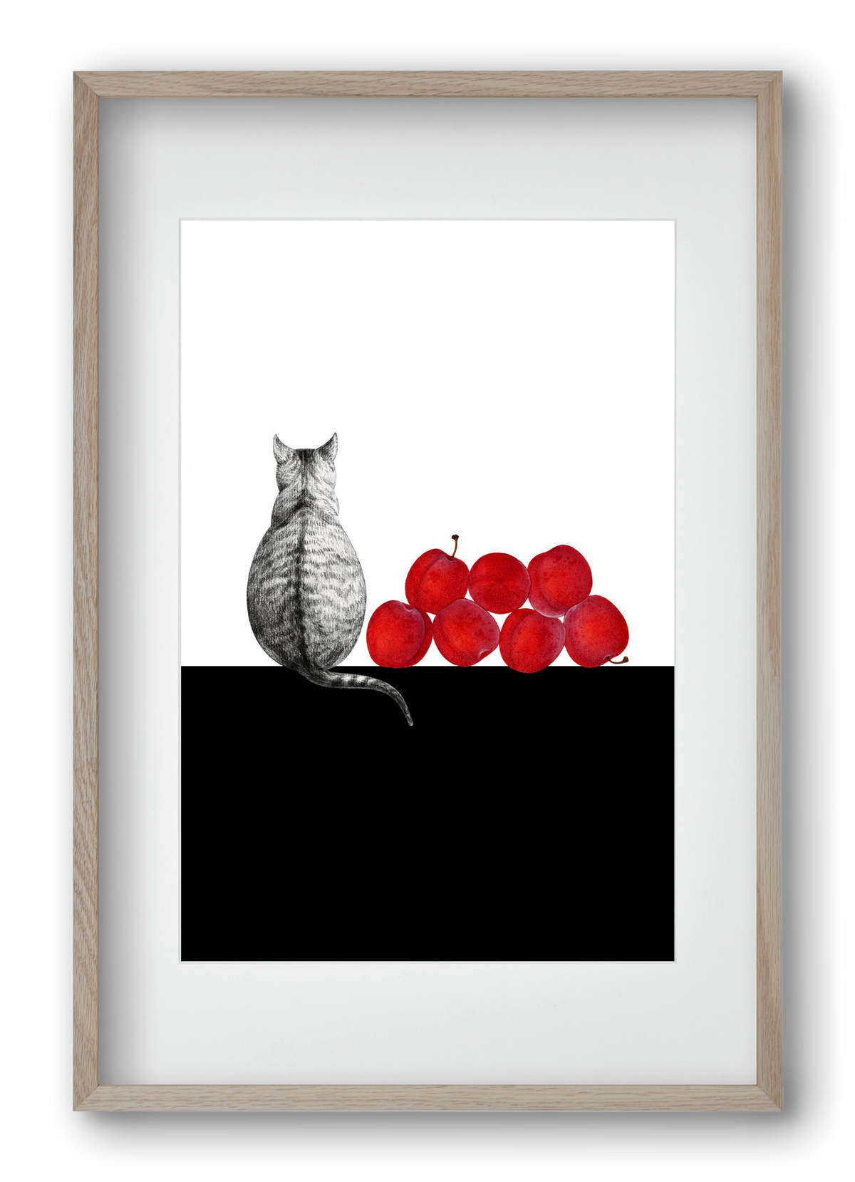 Waiting, 40x60 cm (30x45 cm), Tölgy keret, paszpartuval