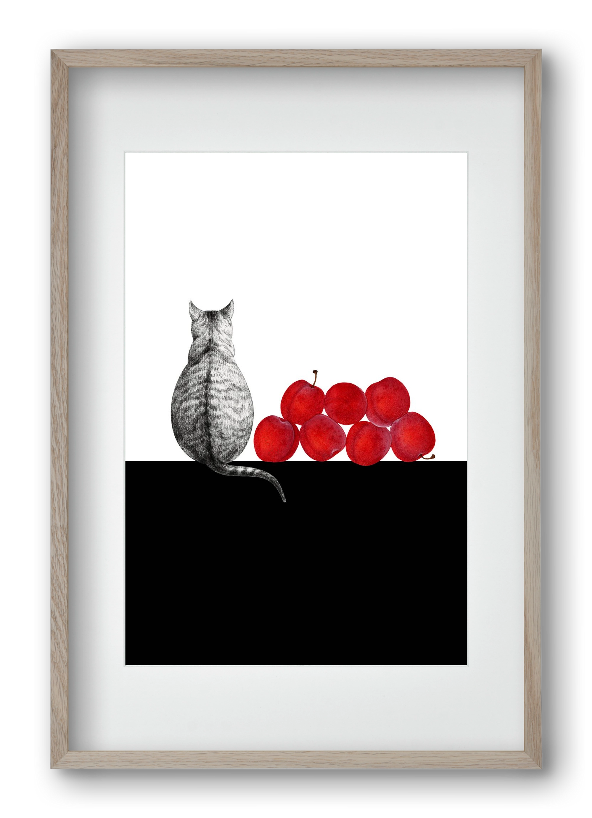 Waiting, 40x60 cm (30x45 cm), Tölgy keret, paszpartuval