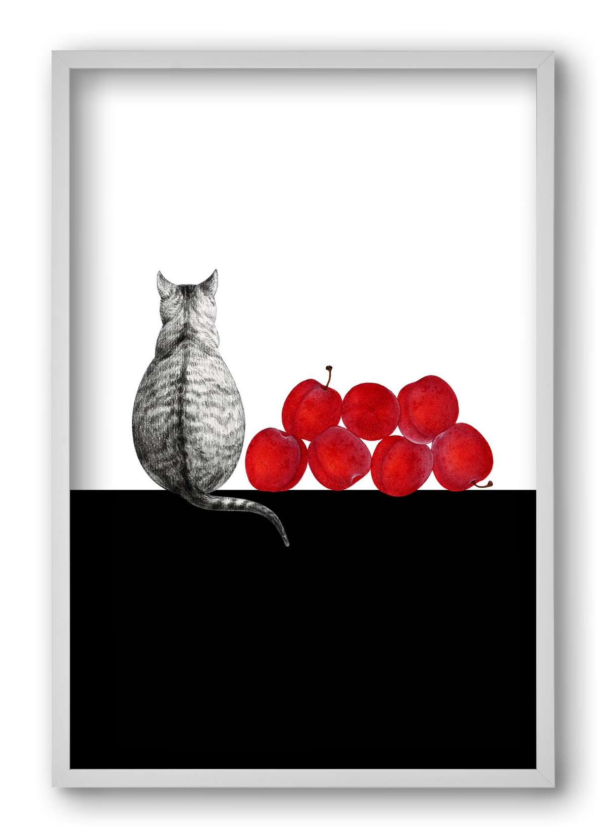 Waiting, 40x60 cm (40x60 cm), Fehér keret