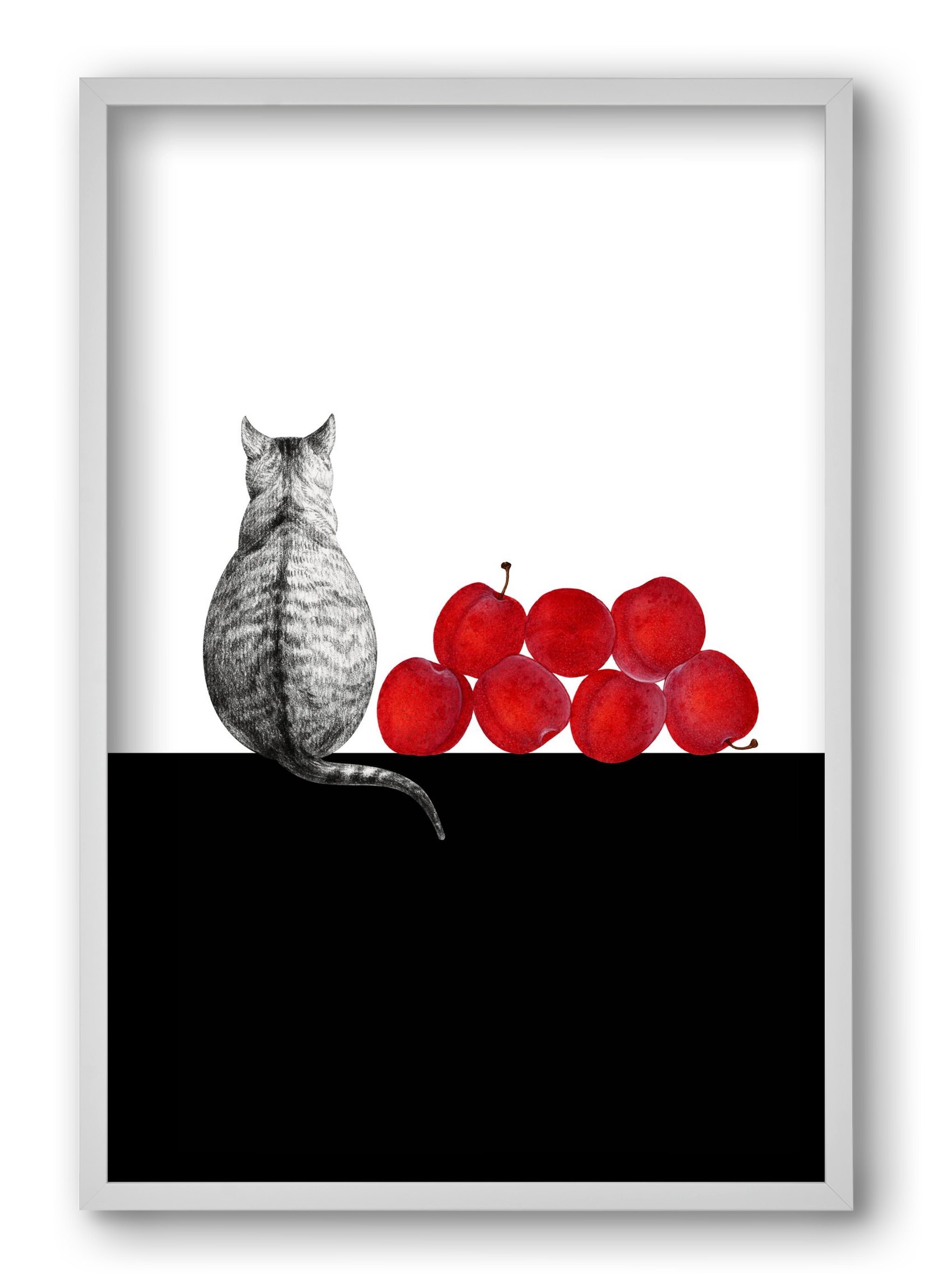 Waiting, 40x60 cm (40x60 cm), Fehér keret