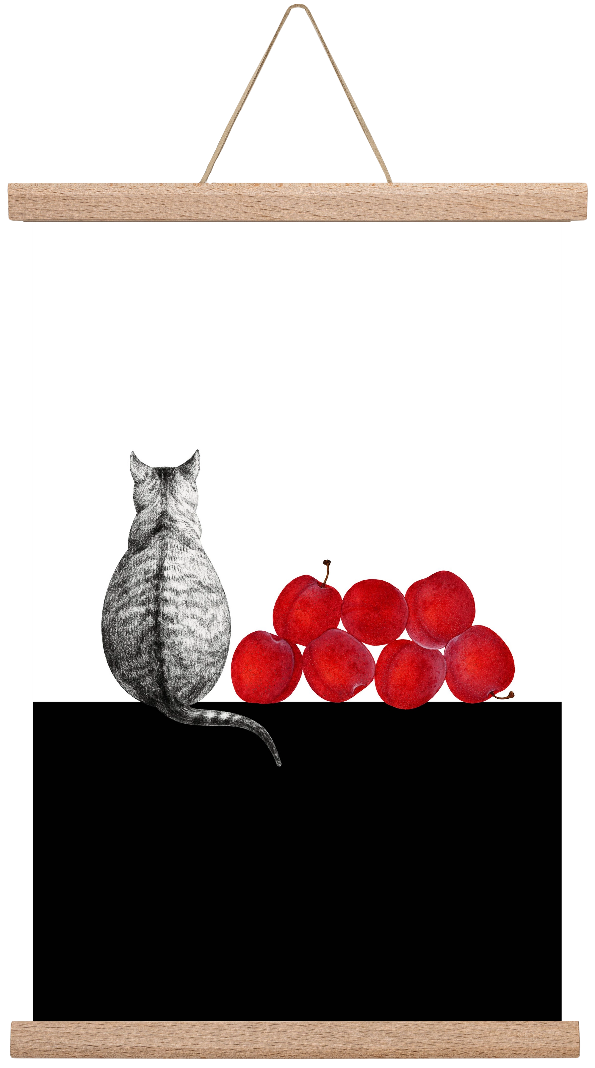 Waiting, 30x45 cm (30x45 cm), Tölgy akasztó