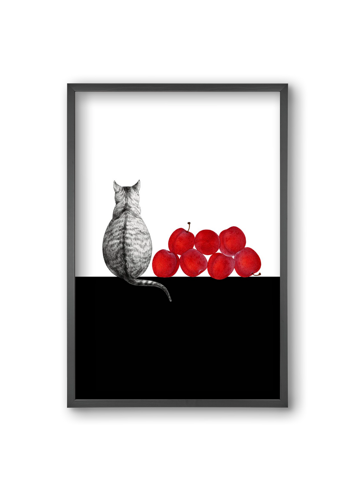 Waiting, 20x30 cm (20x30 cm), Fekete keret