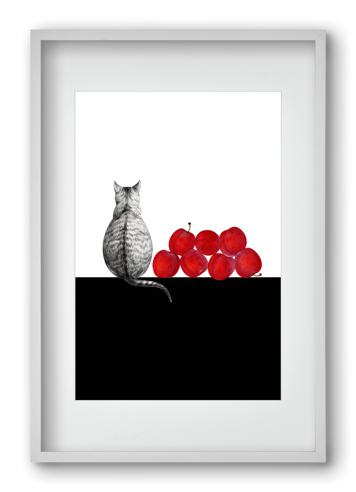 Waiting, 40x60 cm (30x45 cm), Fehér keret, paszpartuval