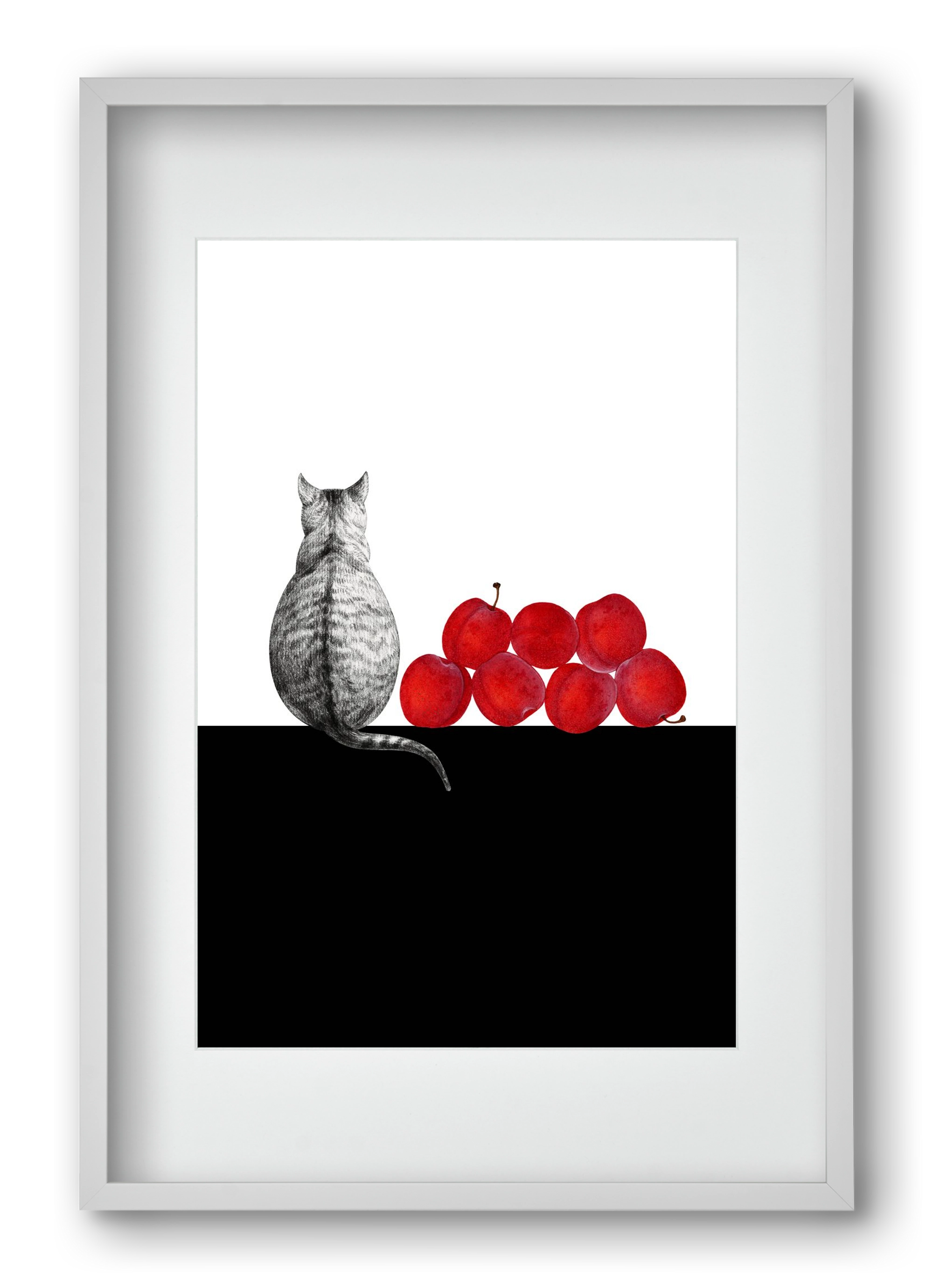 Waiting, 40x60 cm (30x45 cm), Fehér keret, paszpartuval