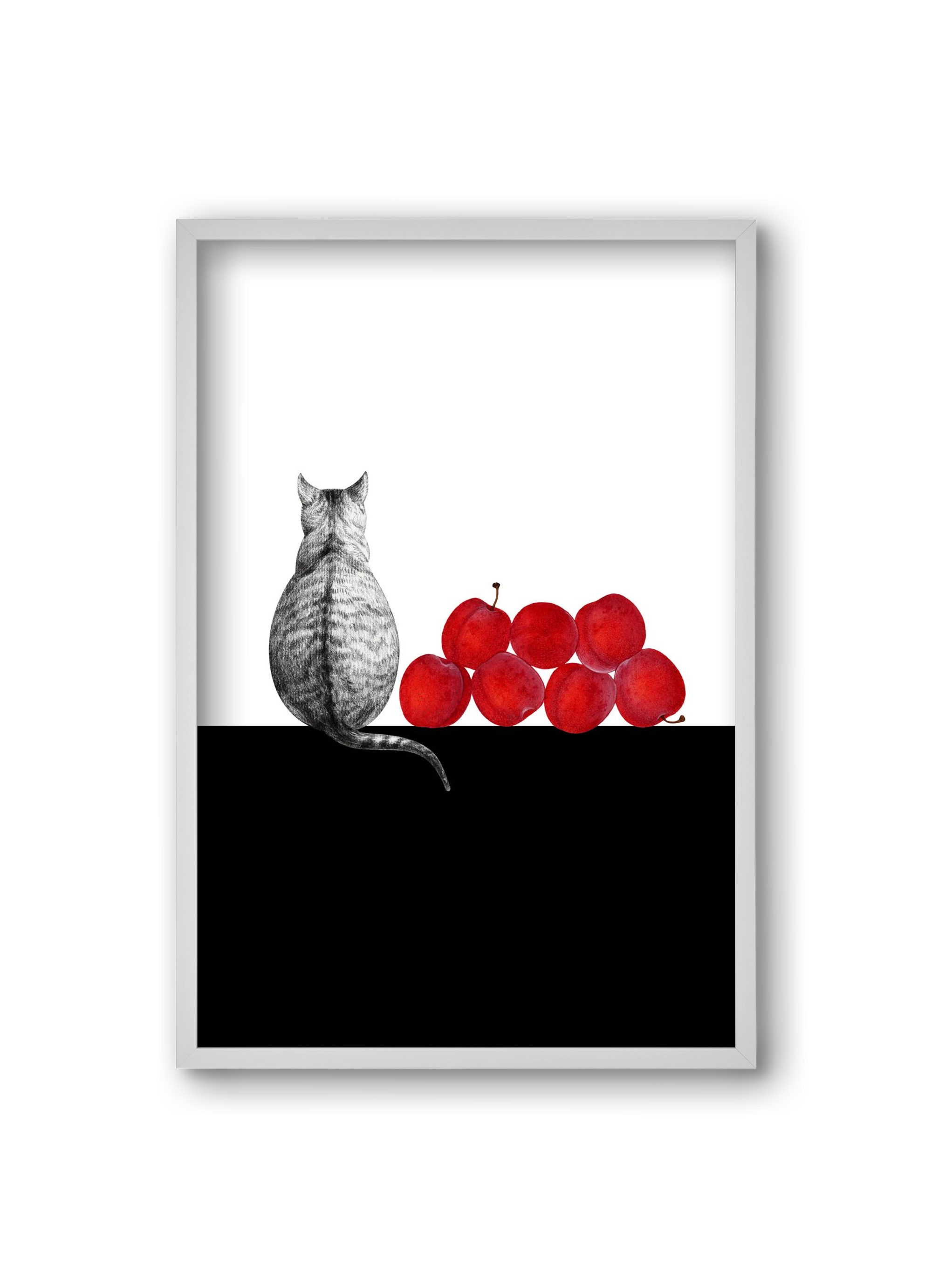 Waiting, 20x30 cm (20x30 cm), Fehér keret