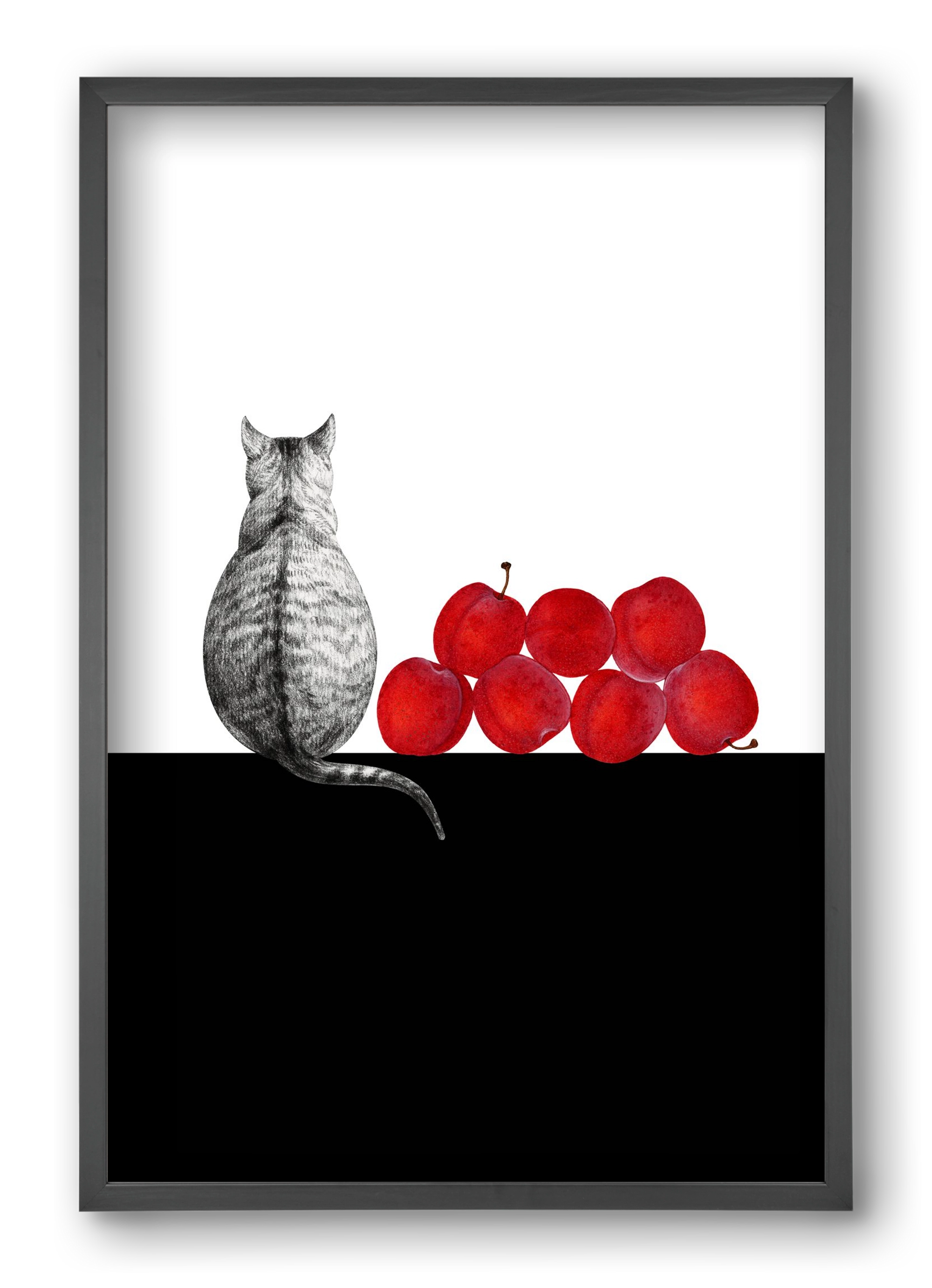 Waiting, 40x60 cm (40x60 cm), Fekete keret