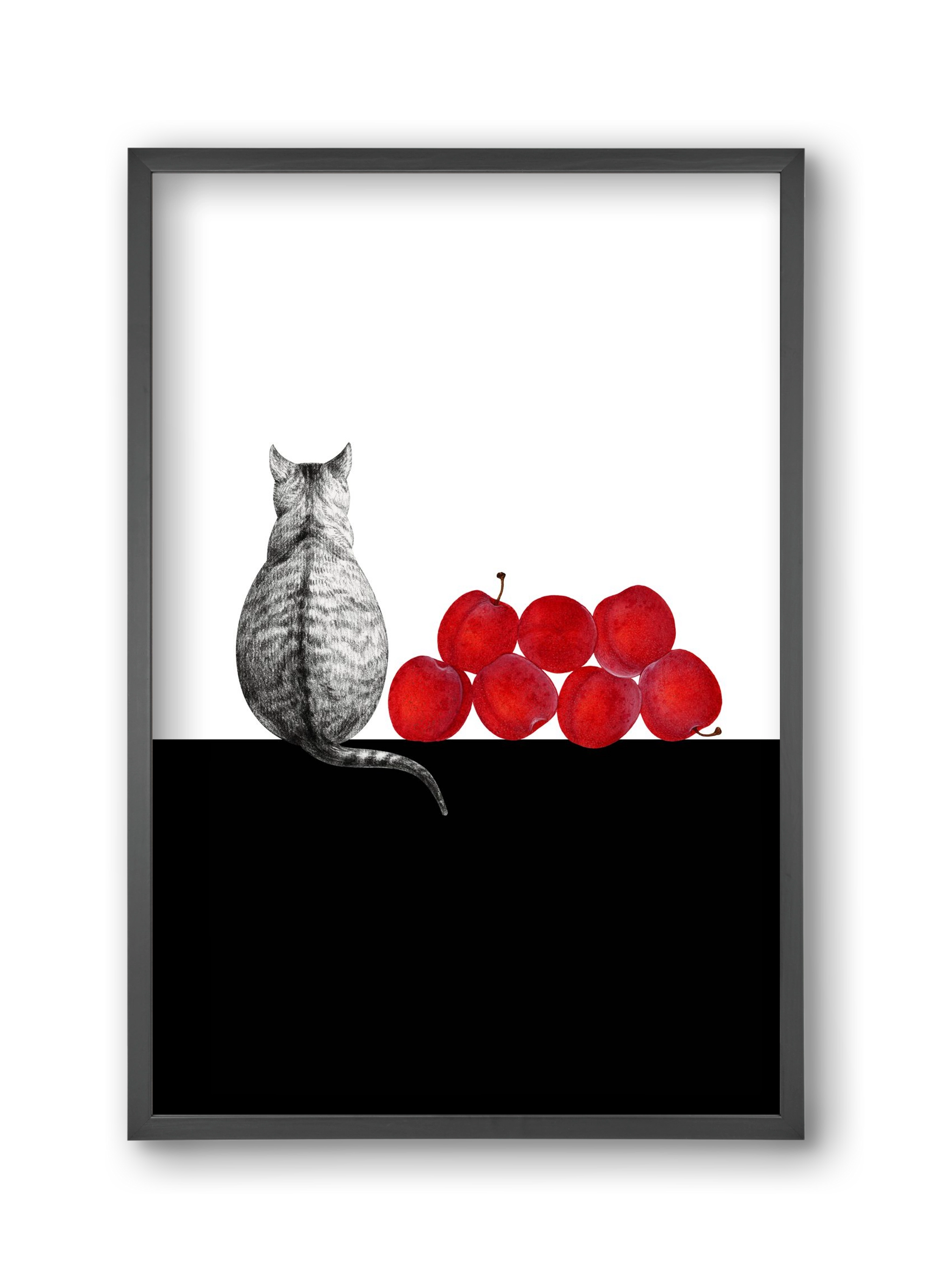 Waiting, 30x45 cm (30x45 cm), Fekete keret