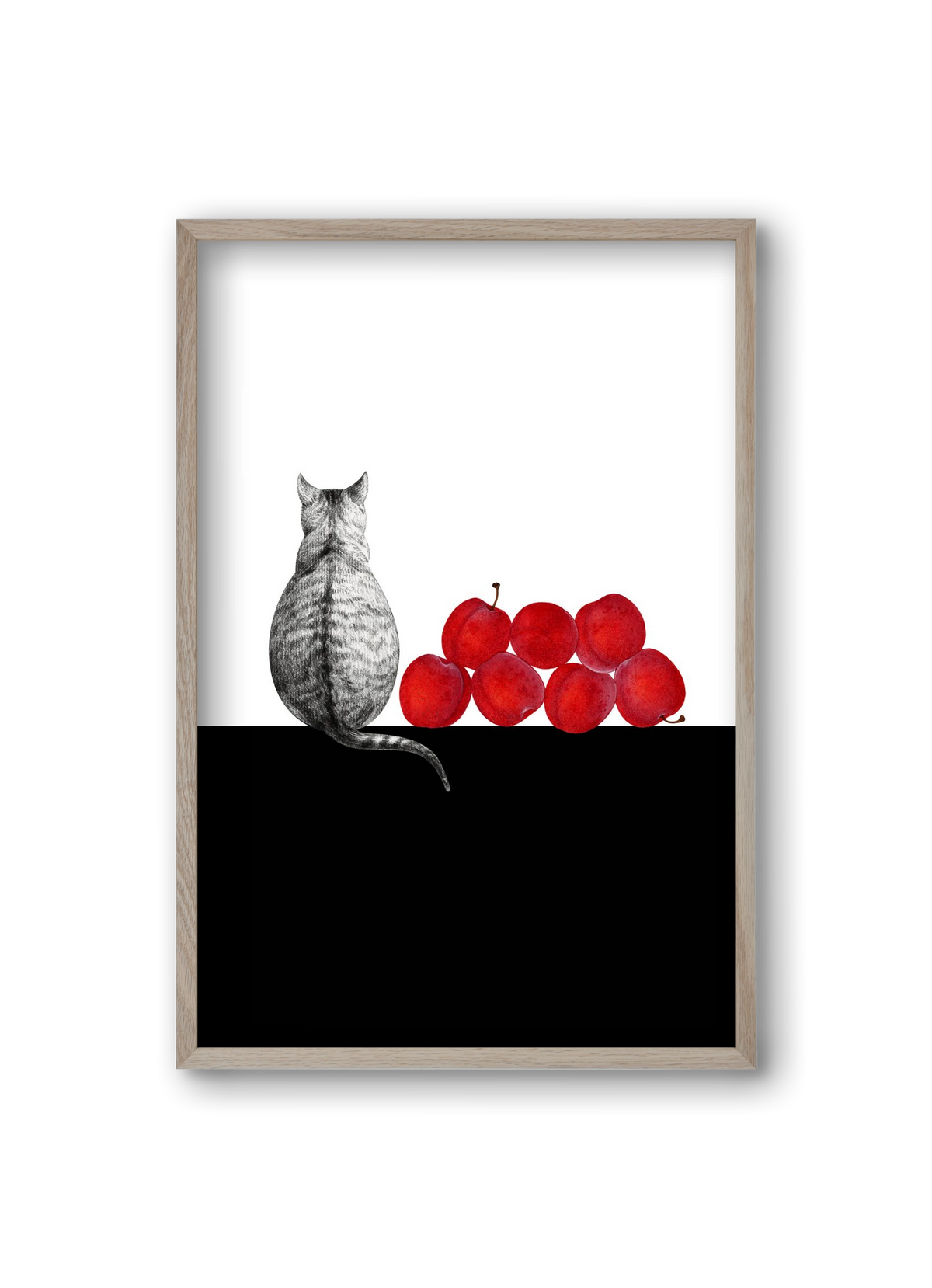 Waiting, 20x30 cm (20x30 cm), Tölgy keret