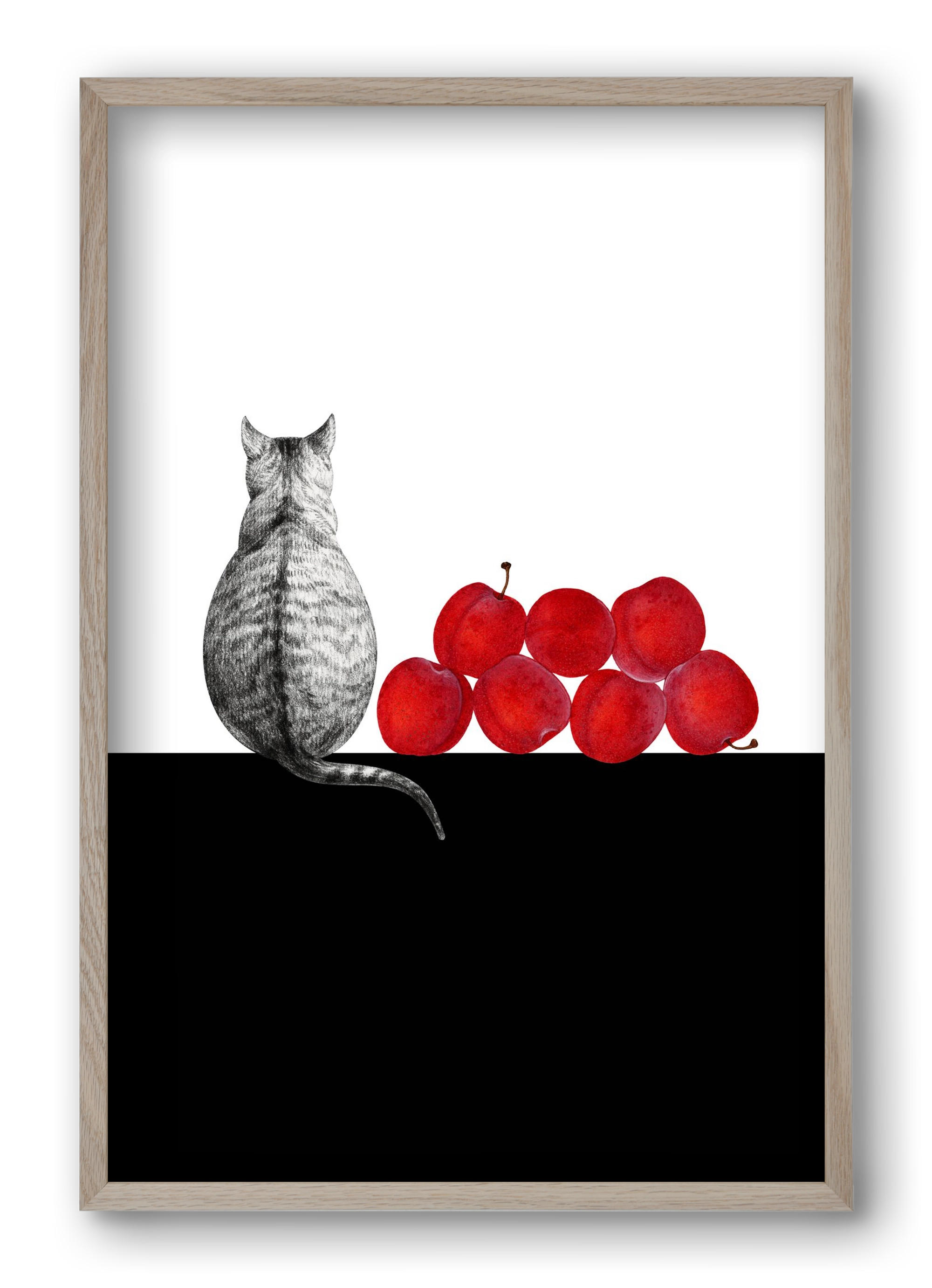 Waiting, 40x60 cm (40x60 cm), Tölgy keret