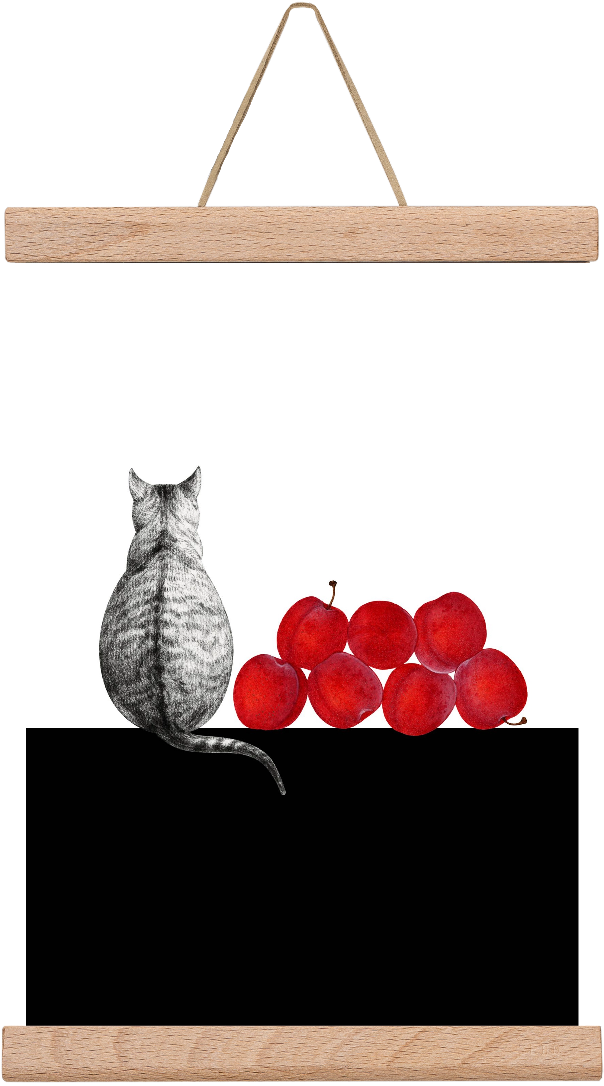 Waiting, 20x30 cm (20x30 cm), Tölgy akasztó