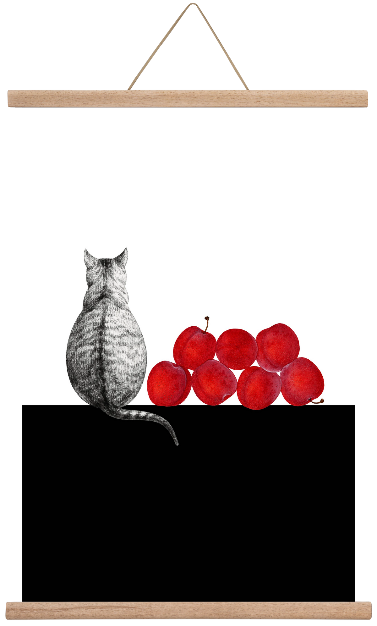 Waiting, 40x60 cm (40x60 cm), Tölgy akasztó